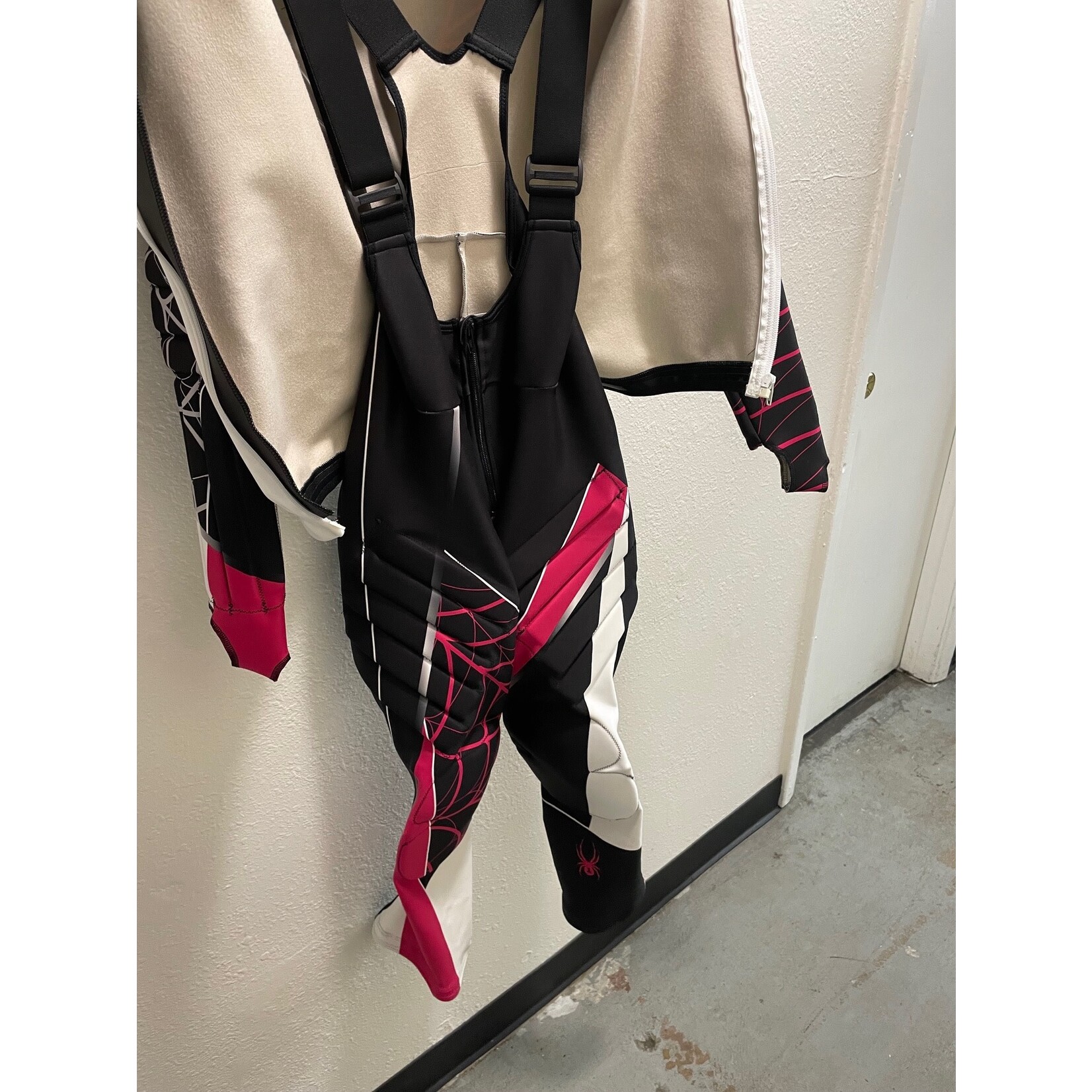 SPYDER RACE SUIT WC SL TWO-PIECE WOMEN'S BLACK/PINK XS NEW