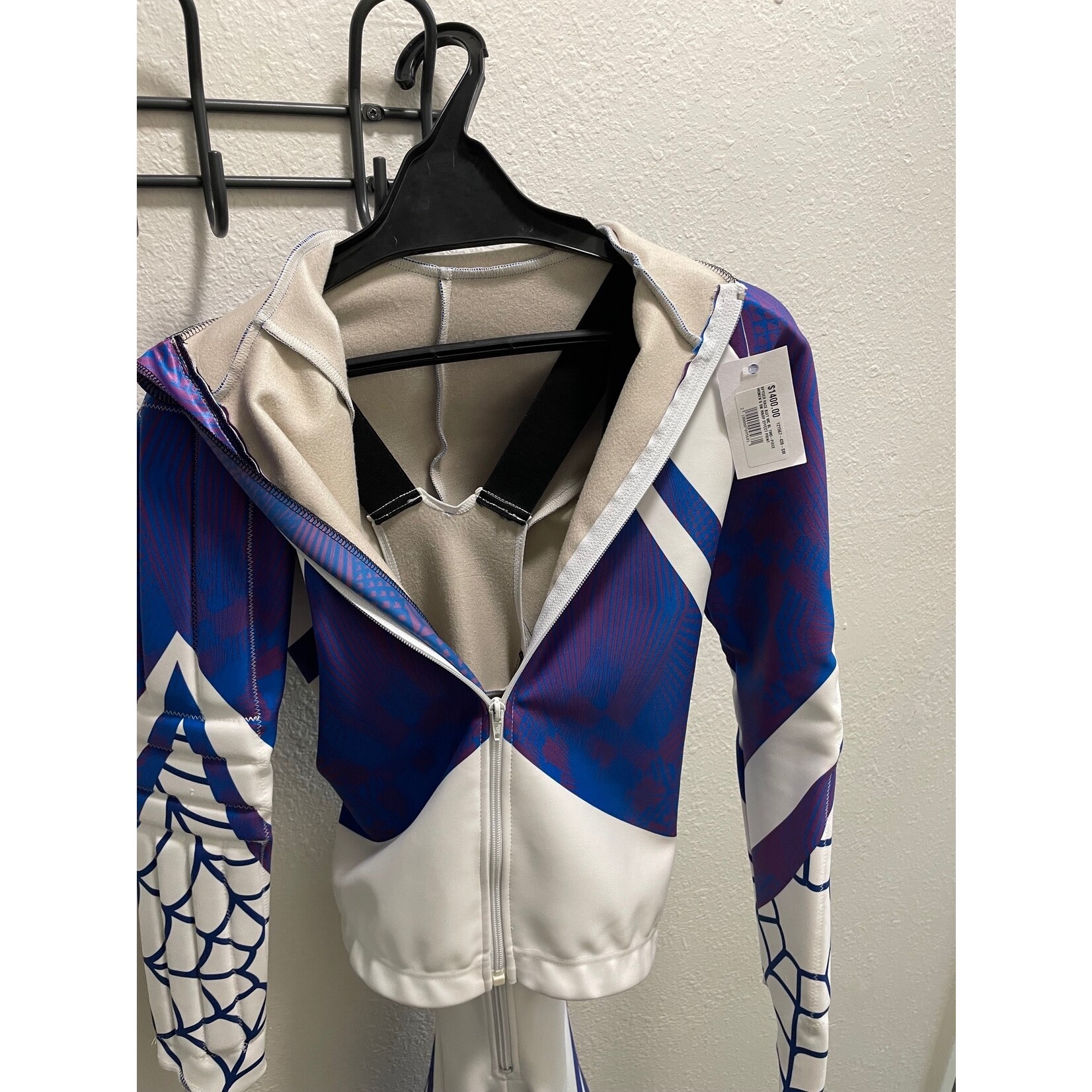SPYDER RACE SUIT WC SL TWO-PIECE WOMEN'S WARP EFFECT PRINT SM NEW