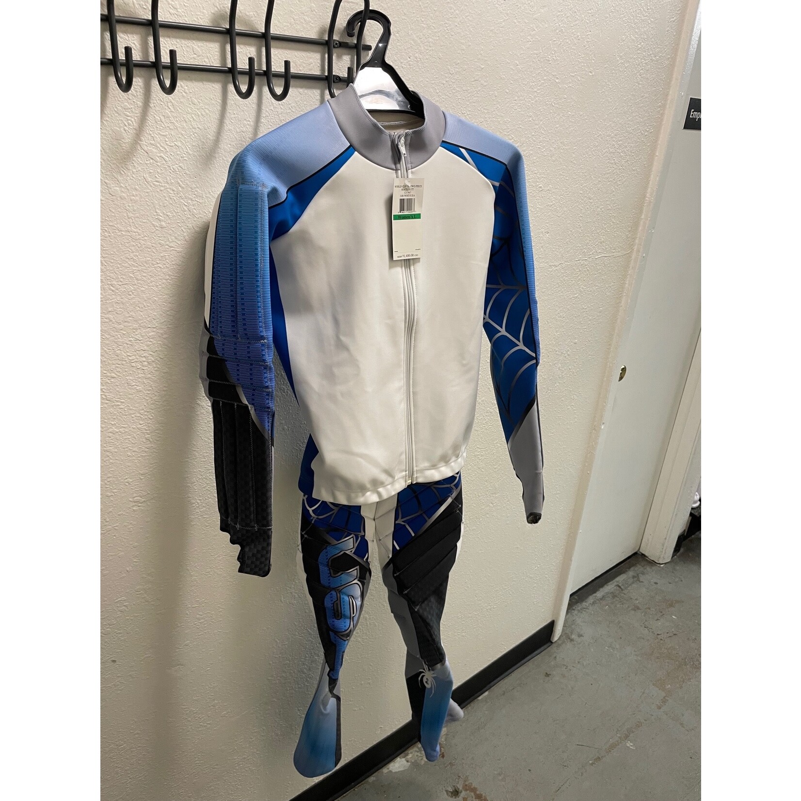 SPYDER RACE SUIT WC SL TWO-PIECE WOMEN'S WHITE/USA LG NEW