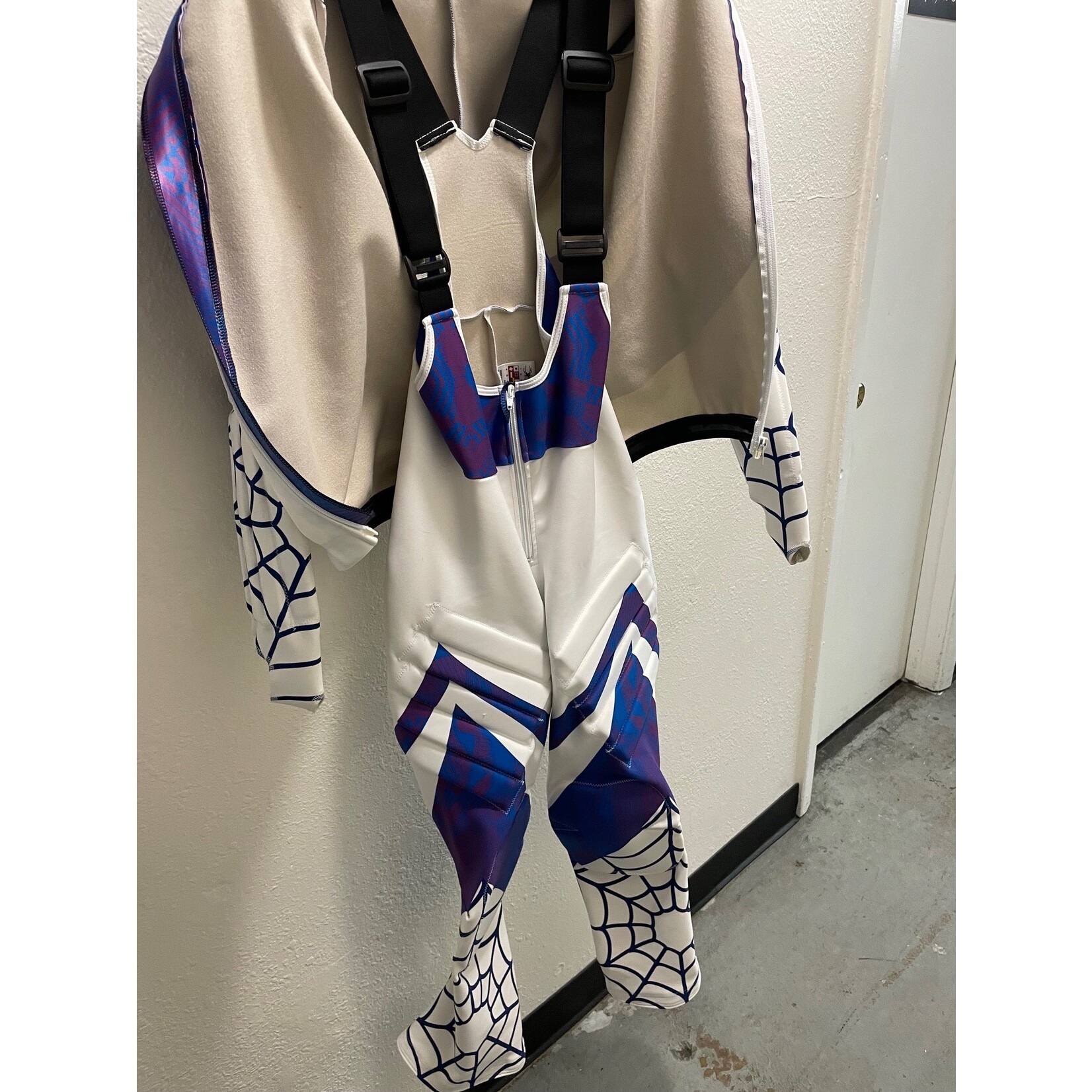 SPYDER RACE SUIT WC SL TWO-PIECE WOMEN'S WARP EFFECT PRINT MD NEW