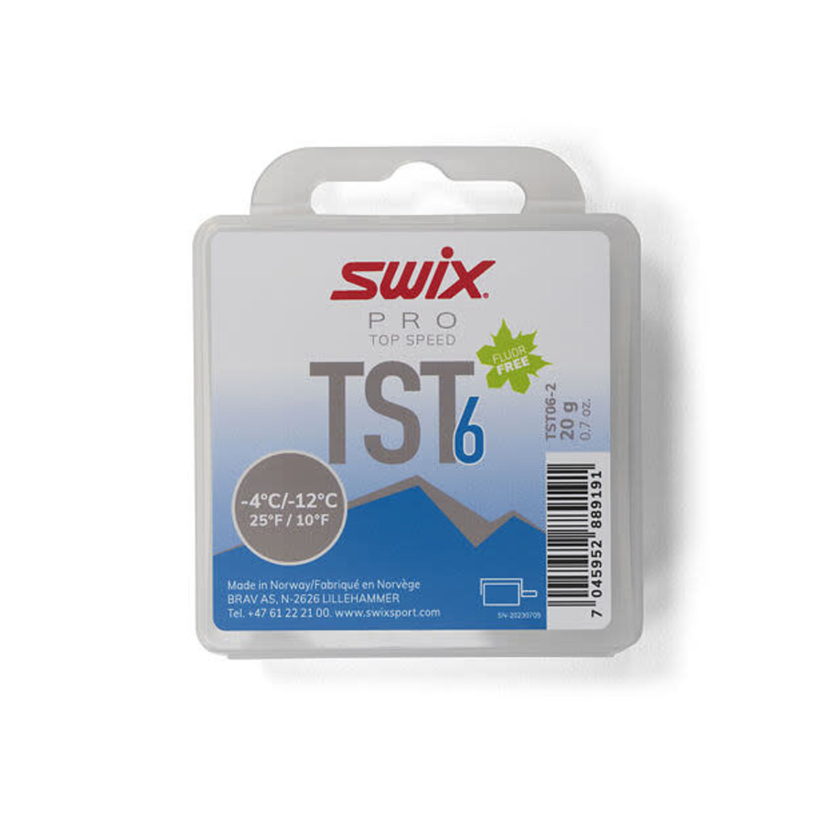 SWIX SWIX WAX PRO TOP SPEED 6 TURBO -12°C>-4°C/10°F>25°F 20G TST6
