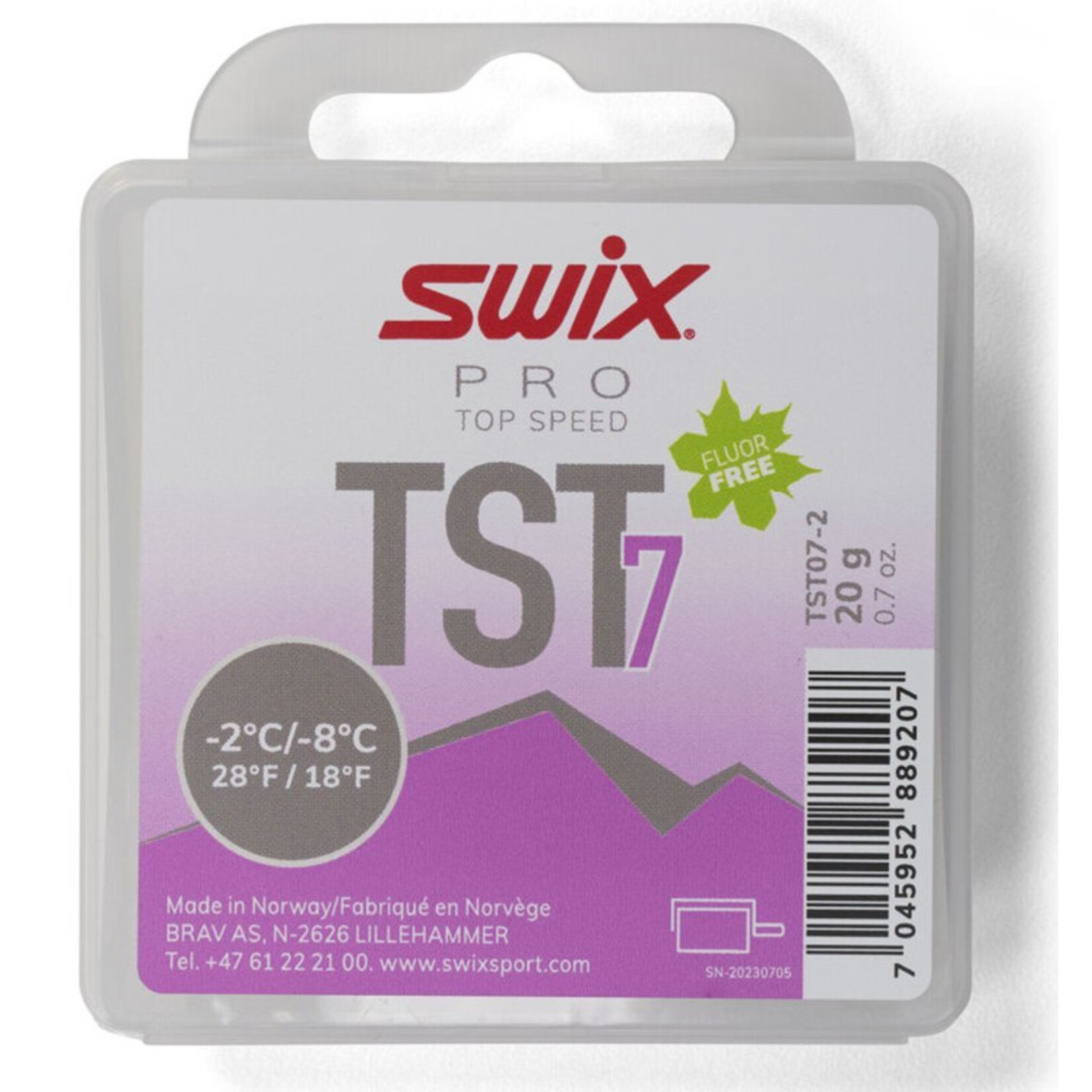 SWIX SWIX WAX PRO TOP SPEED 7 TURBO -8°C>-2°C/18°F>28°F 20G TST7
