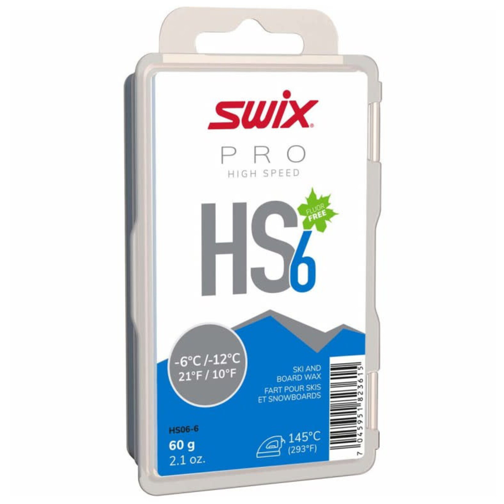 SWIX SWIX WAX PRO HIGH SPEED 6 -12°C>-6°C/10°F>21°F 60G HS6