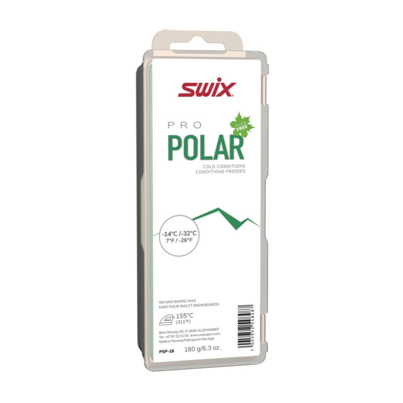 SWIX SWIX WAX PS POLAR -32°C>-14°C/-26°F>7°F 180G PSP