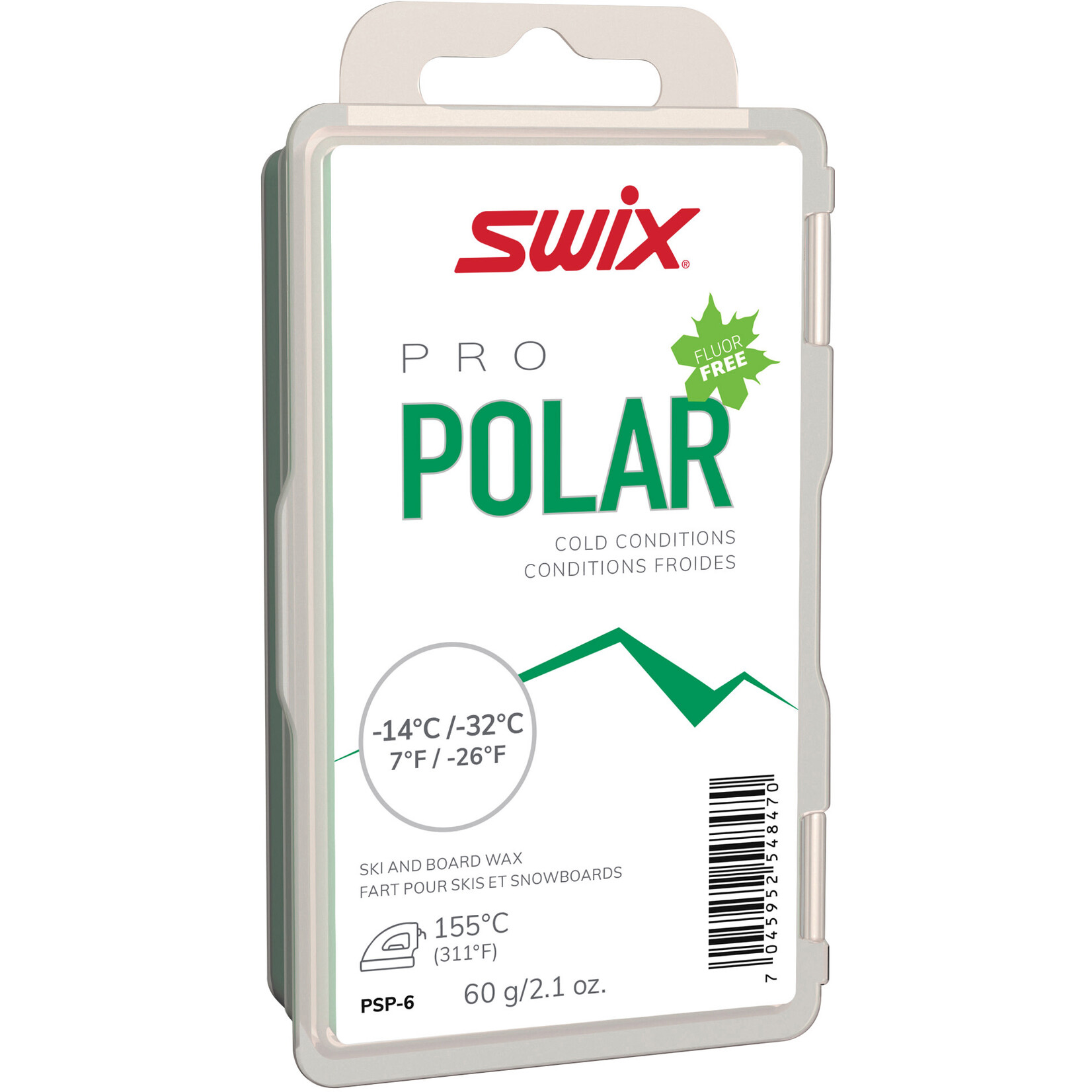 SWIX SWIX WAX PS POLAR -32°C>-14°C/-26°F>7°F 60G PSP