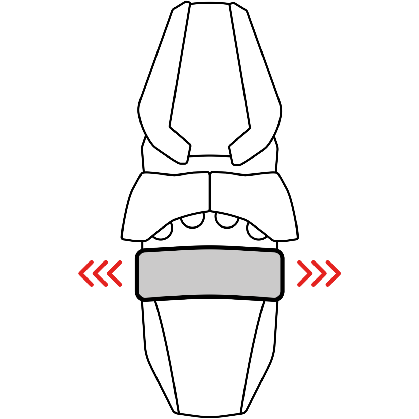 FISCHER FISCHER 2027 SKI BINDINGS ATTACK LYT 11 GW W/O BRAKE (A) SOLID BLK/BLK