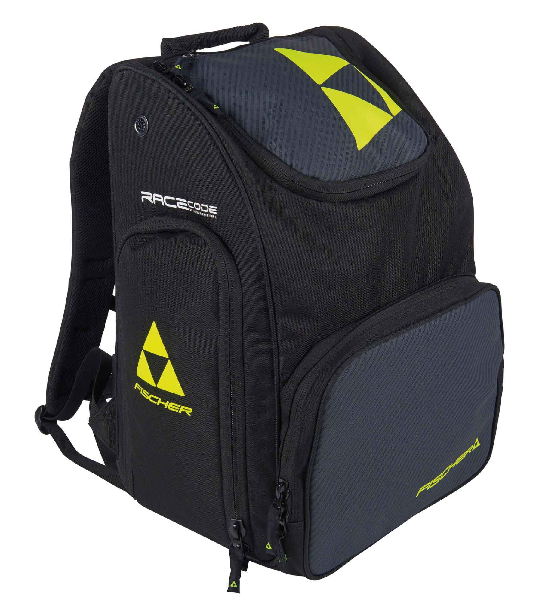 FISCHER バックパック ブラック/イエロー FISCHER SKI BAG RACEPACK 70L BLACK/NEON YELLOW - Foothills Ski Life