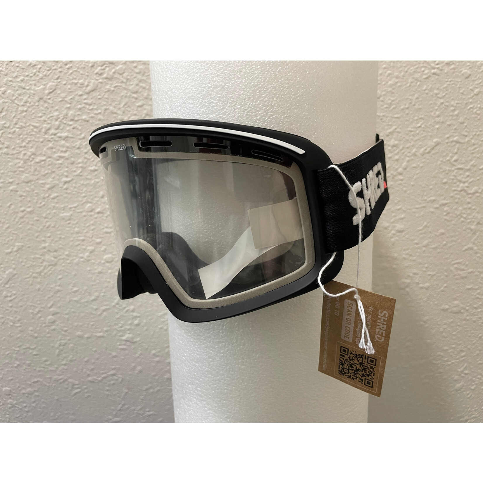 SHRED SHRED SKI GOGGLES MONOCLE BLACK - CLEAR VLT 81%