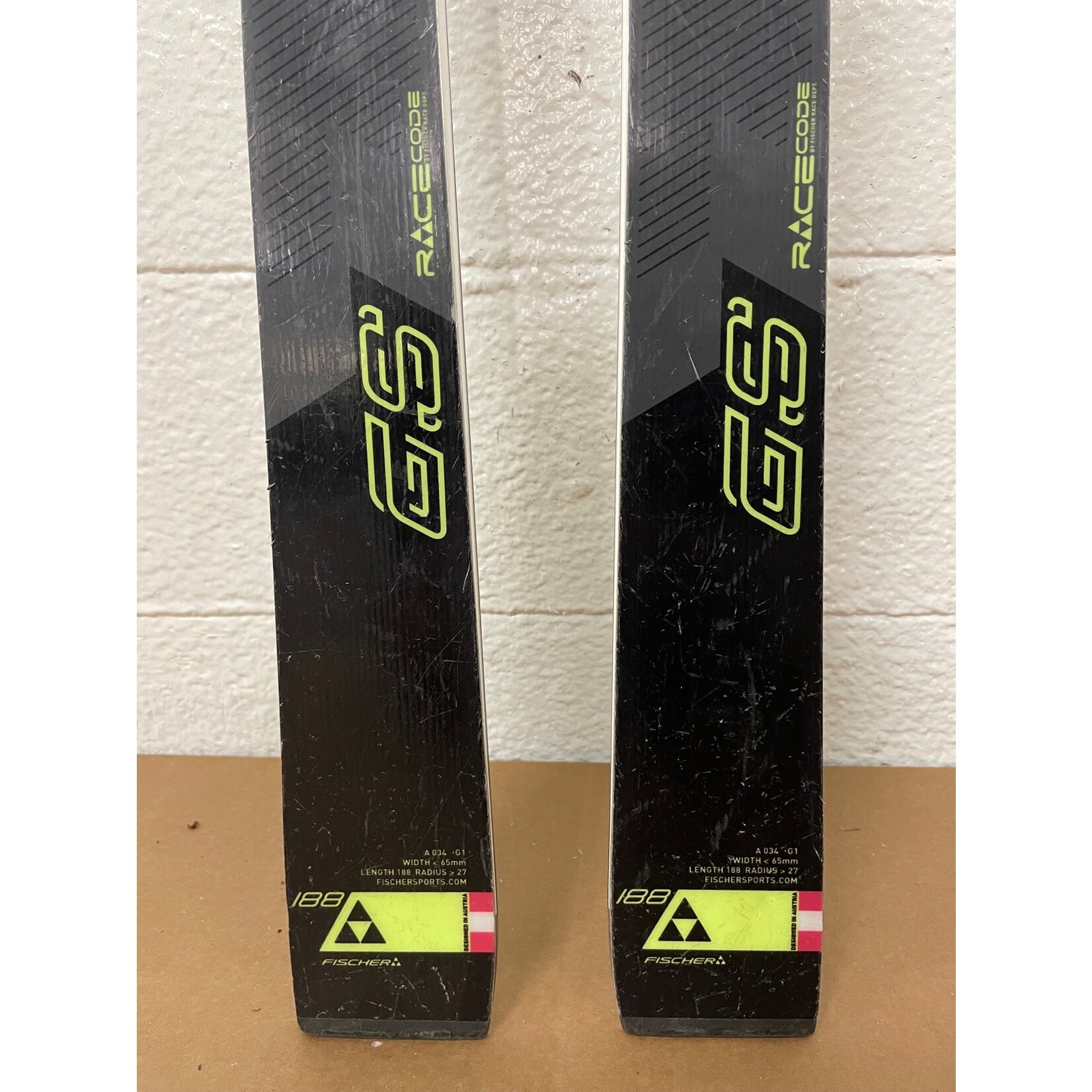 FISCHER USED FISCHER 2017 SKIS RC4 WC GS CURV BOOSTER R27 188CM USED