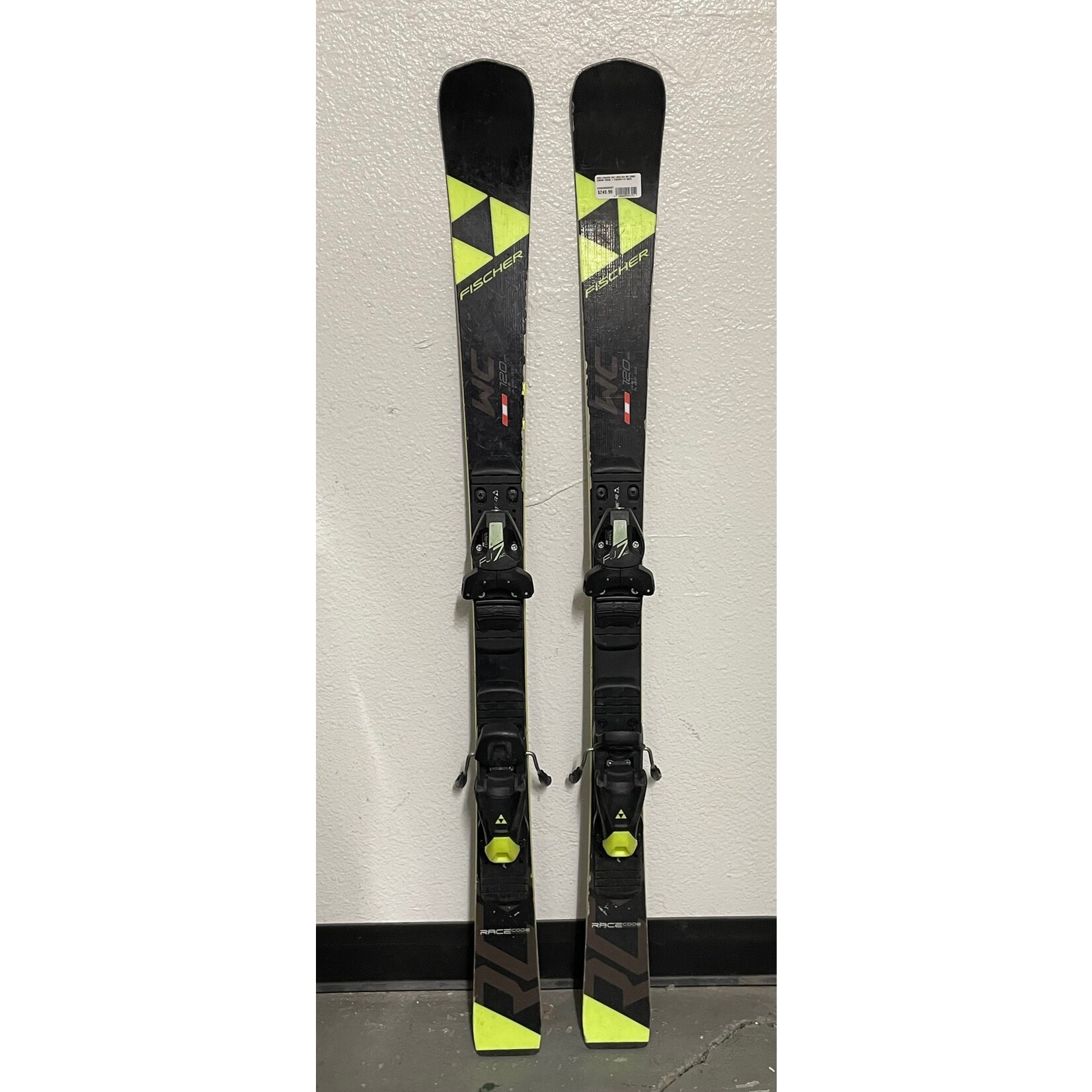 FISCHER USED FISCHER 2021 SKIS RC4 WC COMBI JUNIOR 120CM + FISCHER FJ7 USED