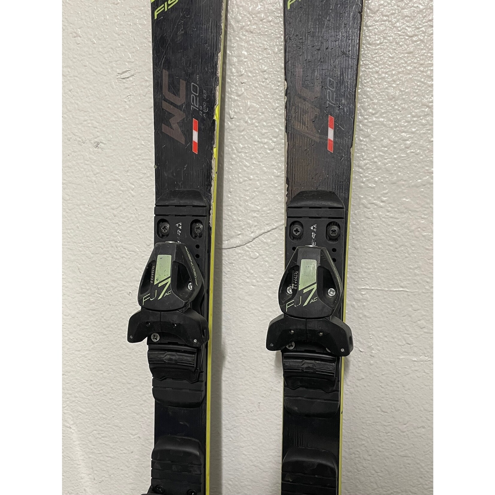 FISCHER USED FISCHER 2021 SKIS RC4 WC COMBI JUNIOR 120CM + FISCHER FJ7 USED