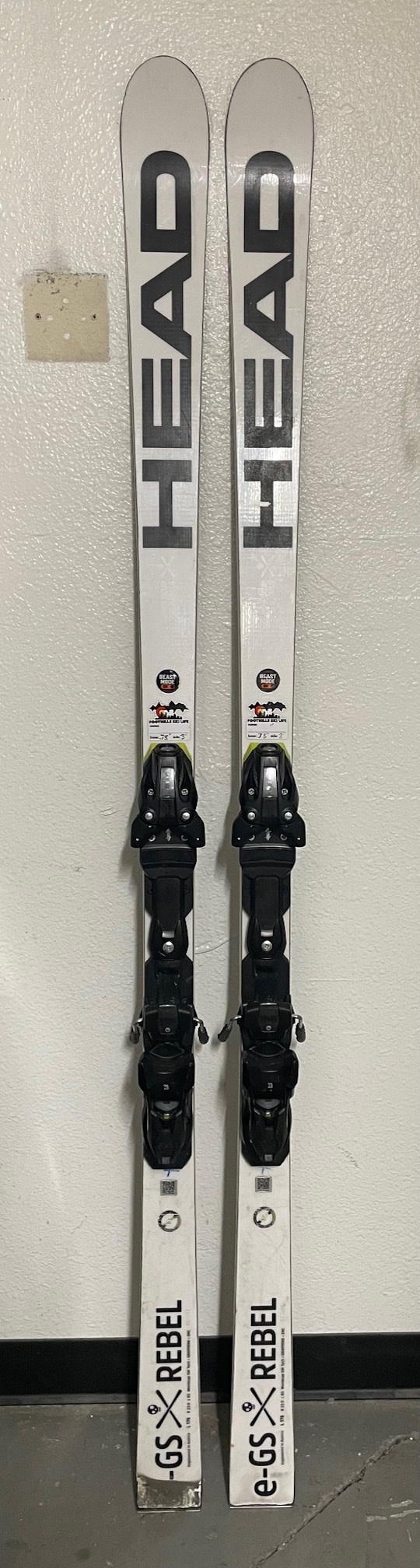 HEAD 2023 WCR E-GS REBEL SW RP WCR T 176CM + HEAD FREEFLEX 14 ST