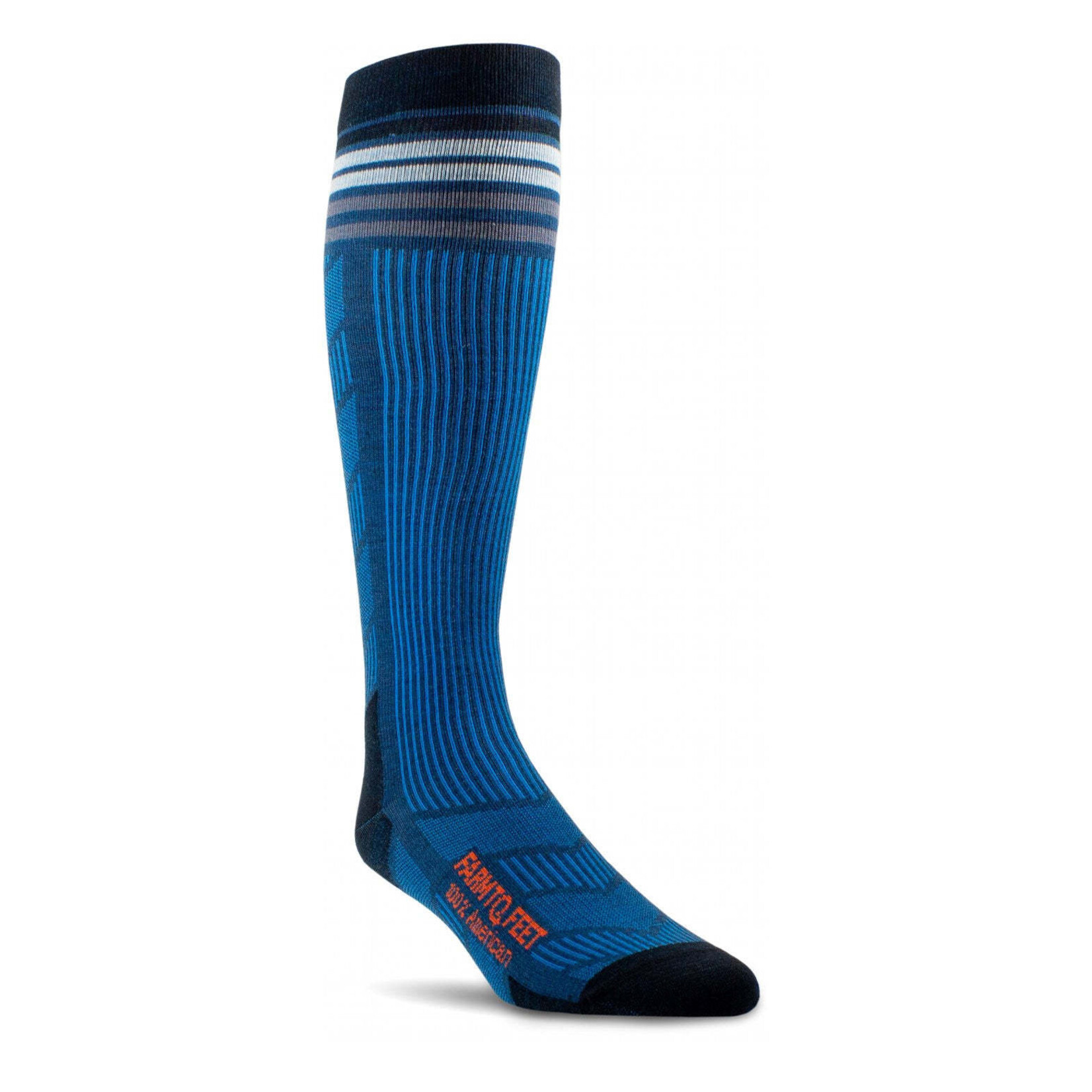 FARM TO FEET FARM TO FEET SKI SOCK WILSON 2.0 NC OTC DENIM BLUE HEATHER