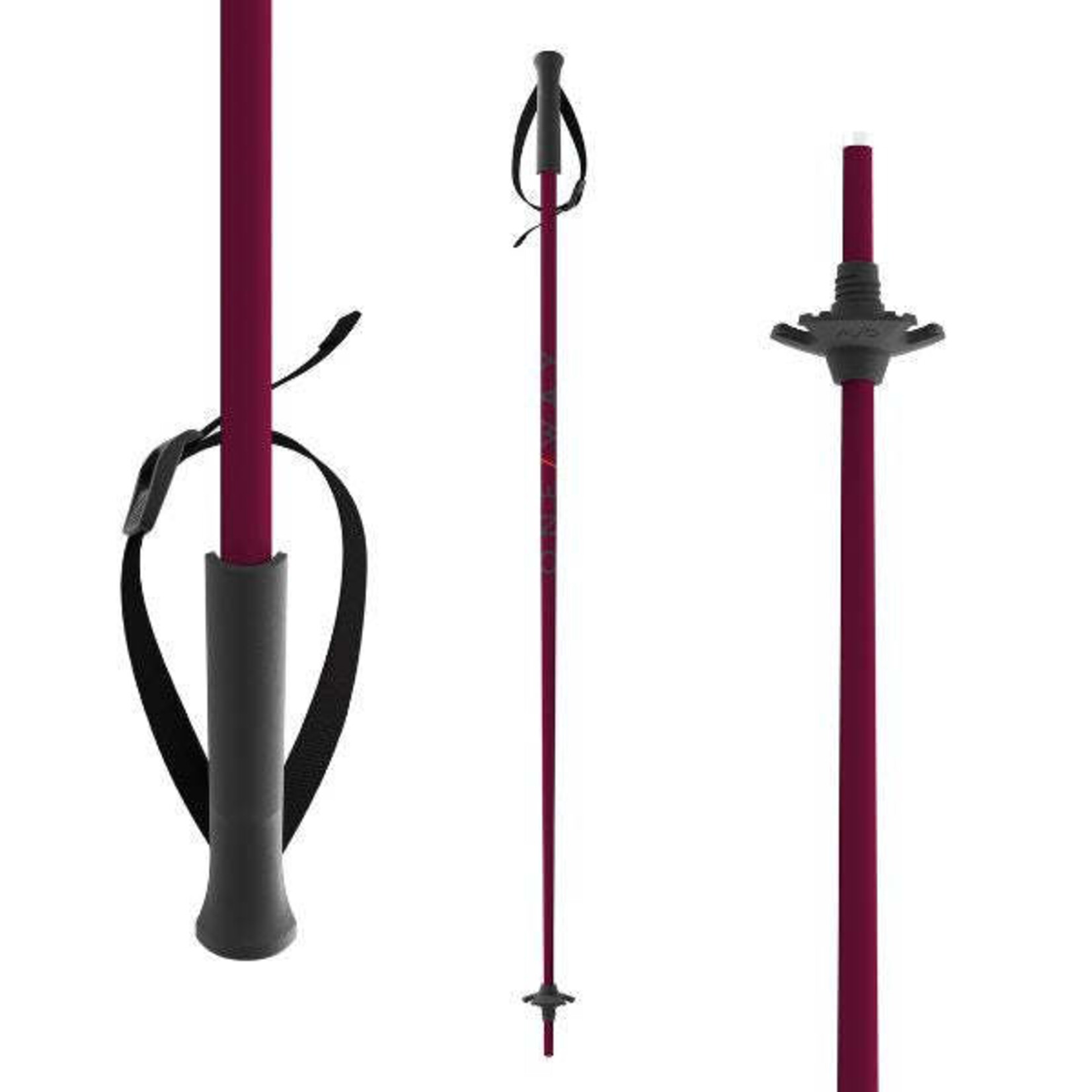 ONE WAY ONE-WAY SKI POLES HIGH JR BLACKBERRY