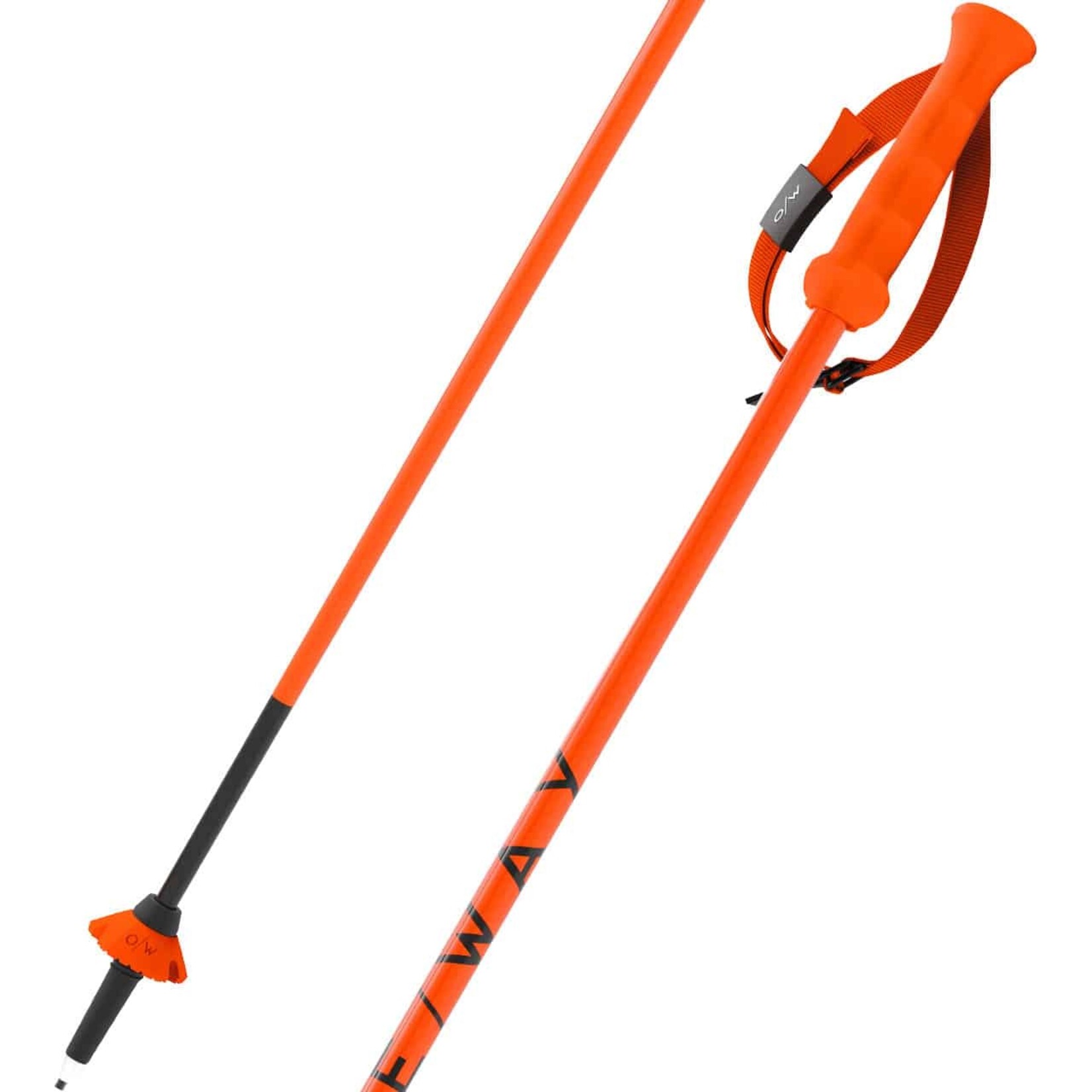 ONE WAY ONE-WAY SKI POLES RD 16 SL PRO BENT GREY/FLAME
