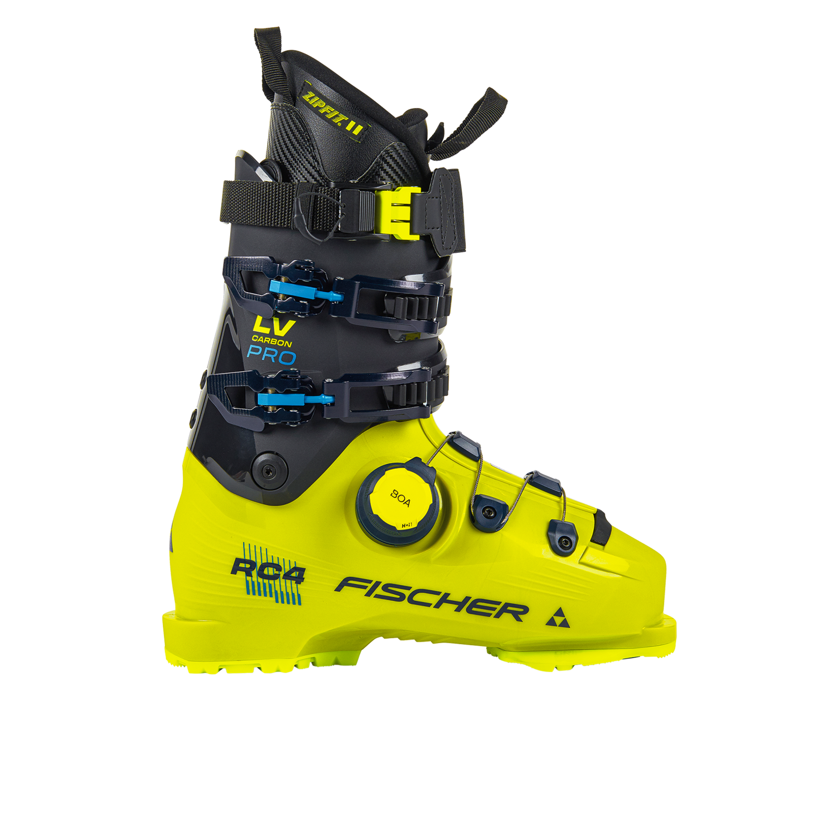 FISCHER FISCHER 2026 SKI BOOTS RC4 CARBON PRO LV BOA ZIPFIT GW YELLOW/CARBON