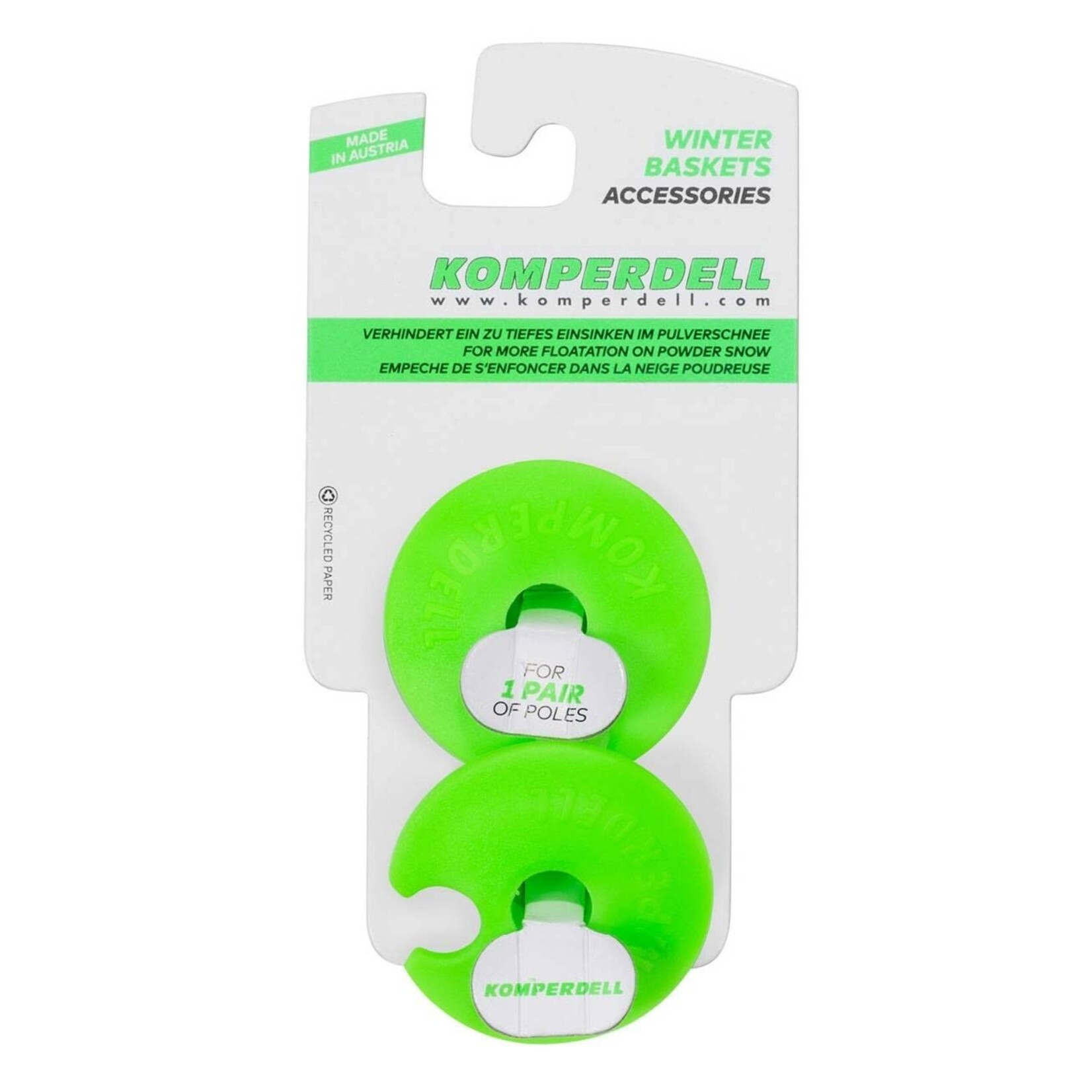 KOMPERDELL KOMPERDELL REPLACEMENT BASKET RACE MINI 5.0CM GREEN