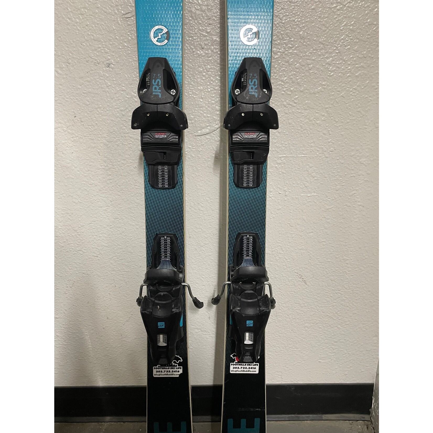 HEAD/TYROLIA USED HEAD 2024 SKIS WC E.RACE TEAM 140CM + JRS 7.5 USED