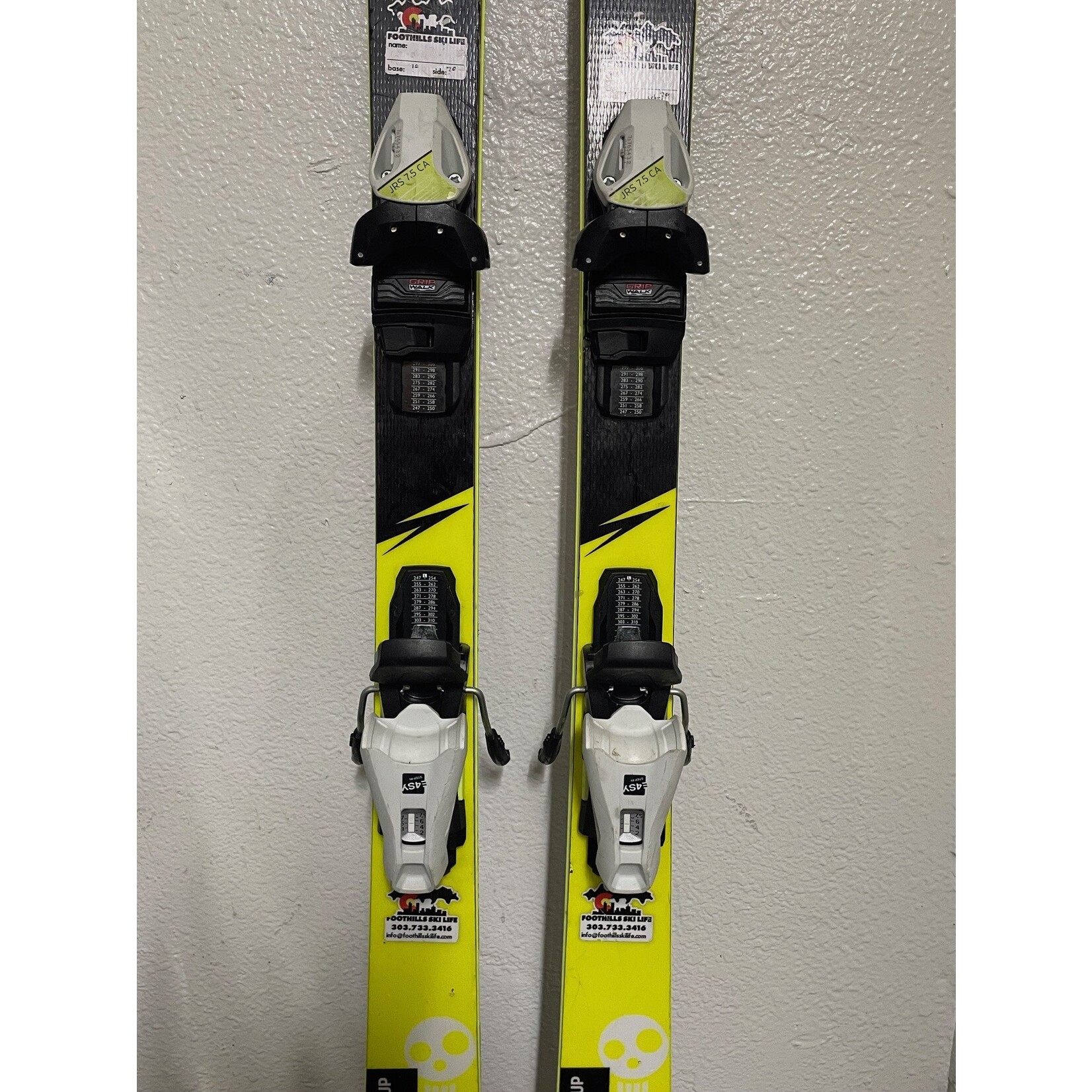 HEAD/TYROLIA USED HEAD 2022 SKIS WC I.RACE TEAM 160CM + JRS 7.5 USED