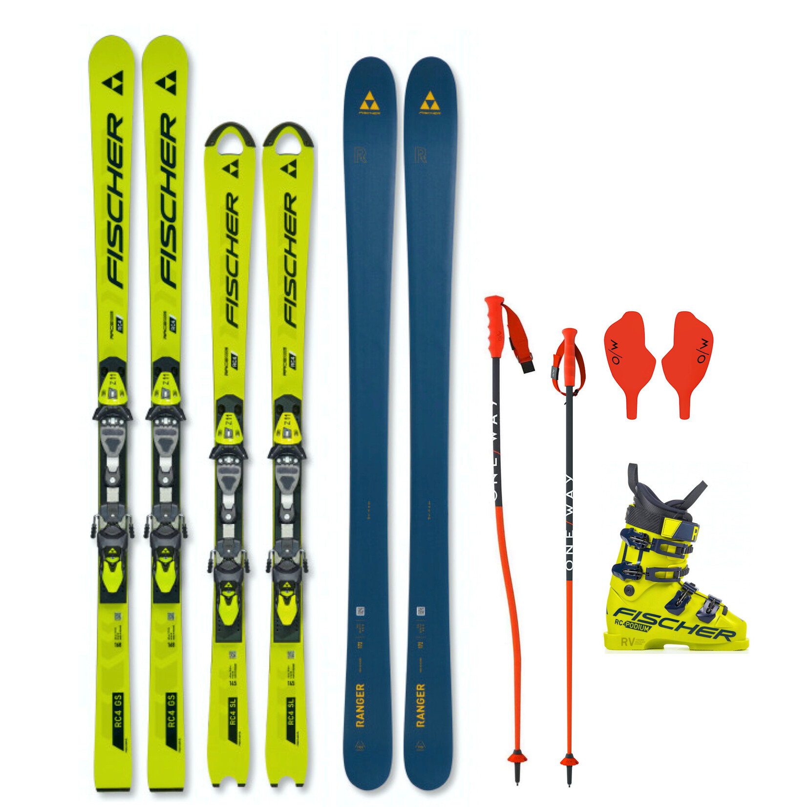 LEASE-SEASON-JUNIOR U14 x3 SKI SL/GS/FR PACKAGE