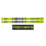 FISCHER RENTAL SEASON SKIS+BINDING FISCHER RC4 WC GS (128-138) + FS7