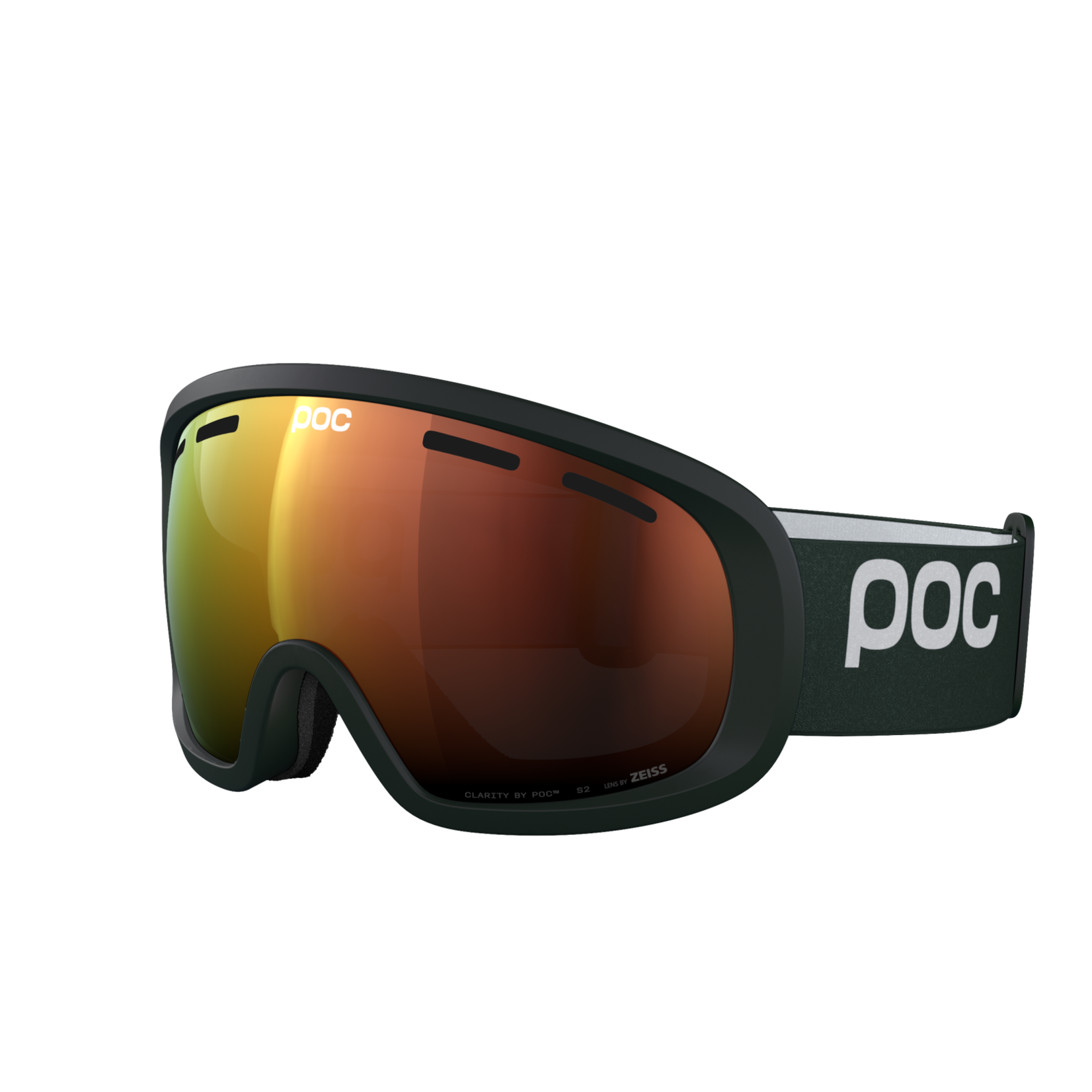 POC POC GOGGLE FOVEA MID PARGASITE GREEN PARTLY SUNNY ORANGE CAT2