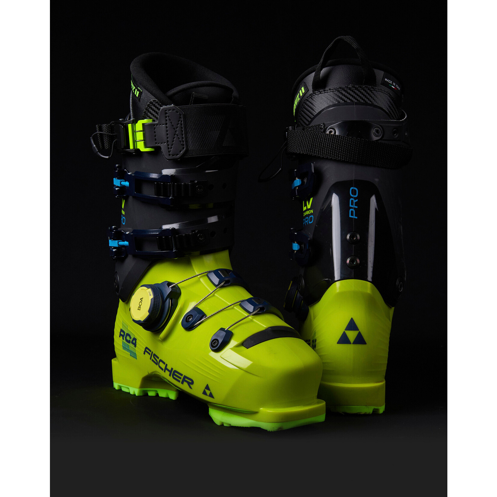 FISCHER FISCHER 2026 SKI BOOTS RC4 CARBON PRO LV BOA ZIPFIT GW YELLOW/CARBON