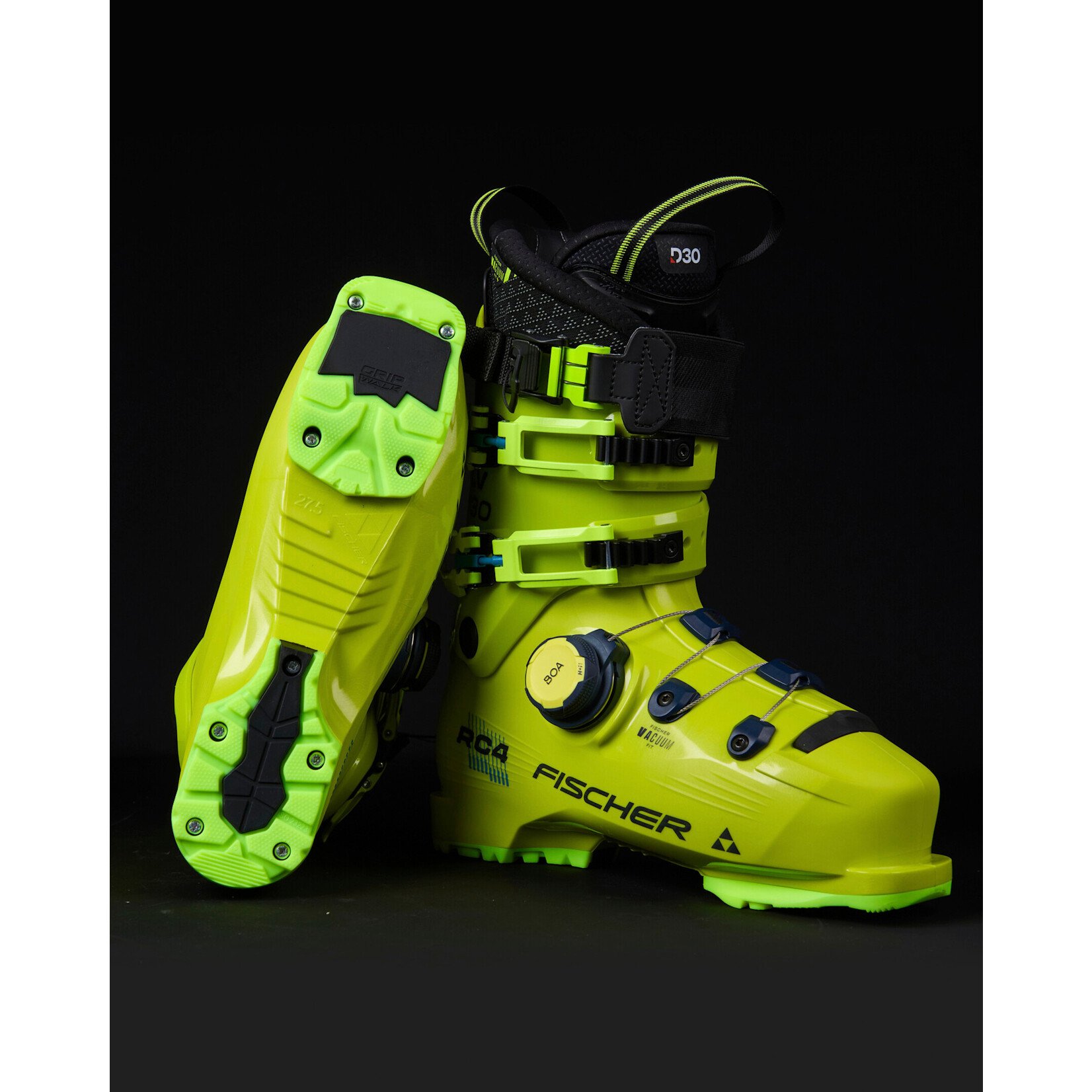 FISCHER FISCHER 2027 SKI BOOTS RC4 130 LV BOA VAC GW YELLOW
