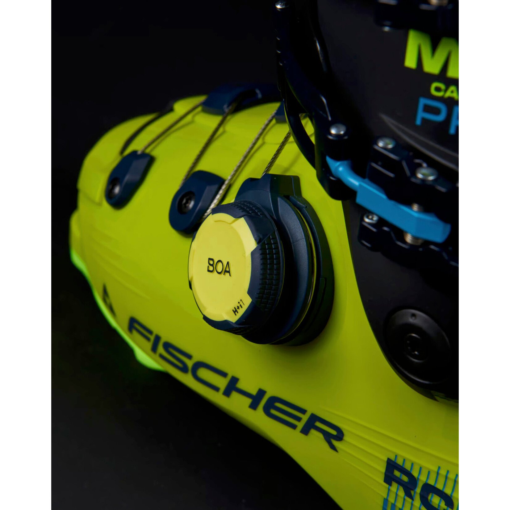 FISCHER FISCHER 2027 SKI BOOTS RC4 CARBON PRO MV BOA ZIPFIT GW YELLOW/CARBON