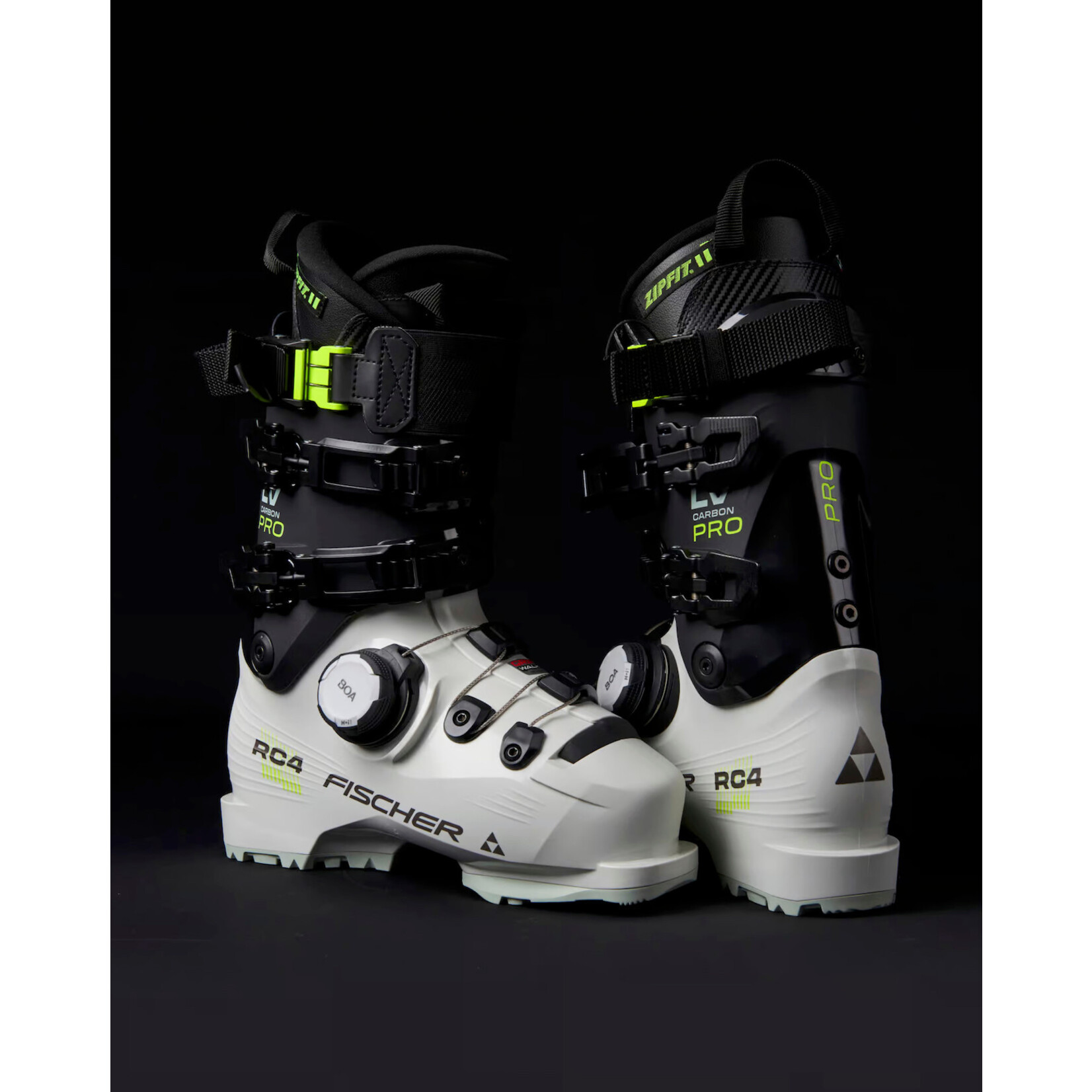 FISCHER FISCHER 2027 SKI BOOTS RC4 CARBON PRO LV BOA ZIPFIT 115+ GW SNOW CARBON