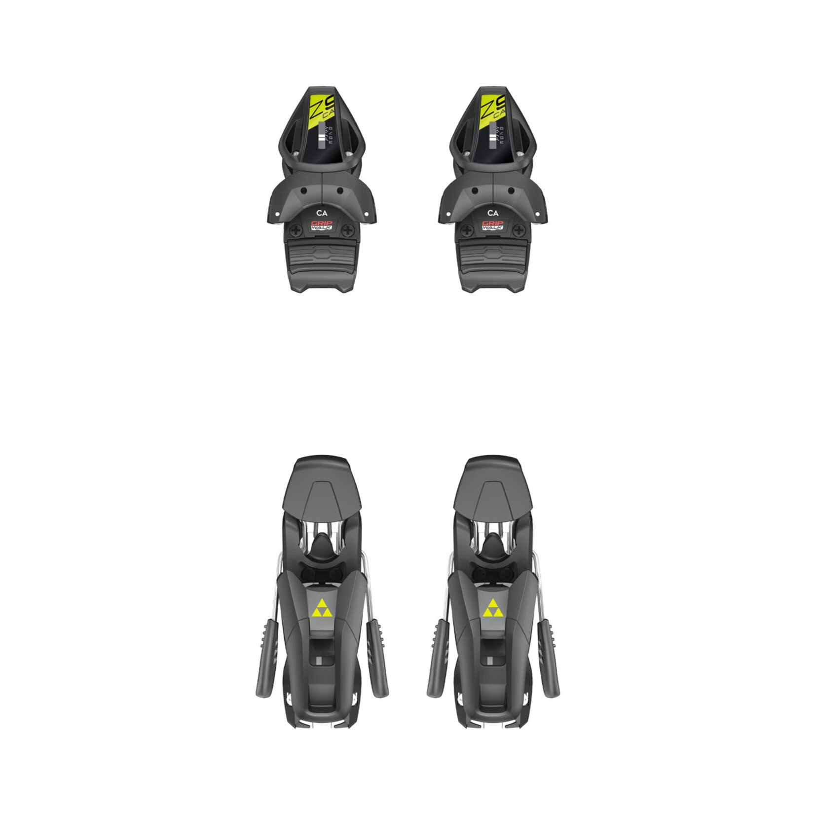 FISCHER FISCHER 2027 SKI BINDINGS RC4 Z9 GW AC BRAKE 80 [J] SOLID BLACK/YELLOW