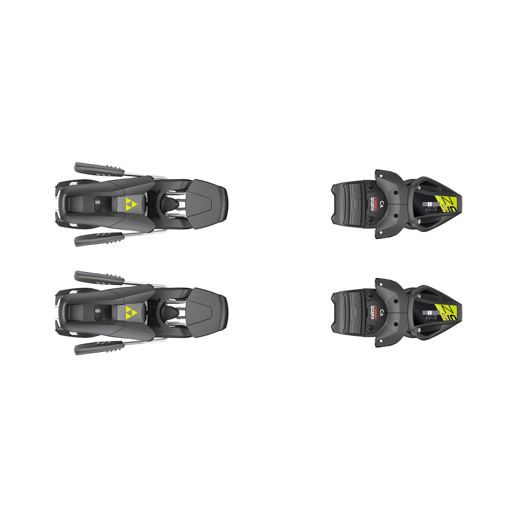 FISCHER FISCHER 2026 SKI BINDINGS RC4 Z9 GW AC BRAKE 80 [J] SOLID BLACK/YELLOW