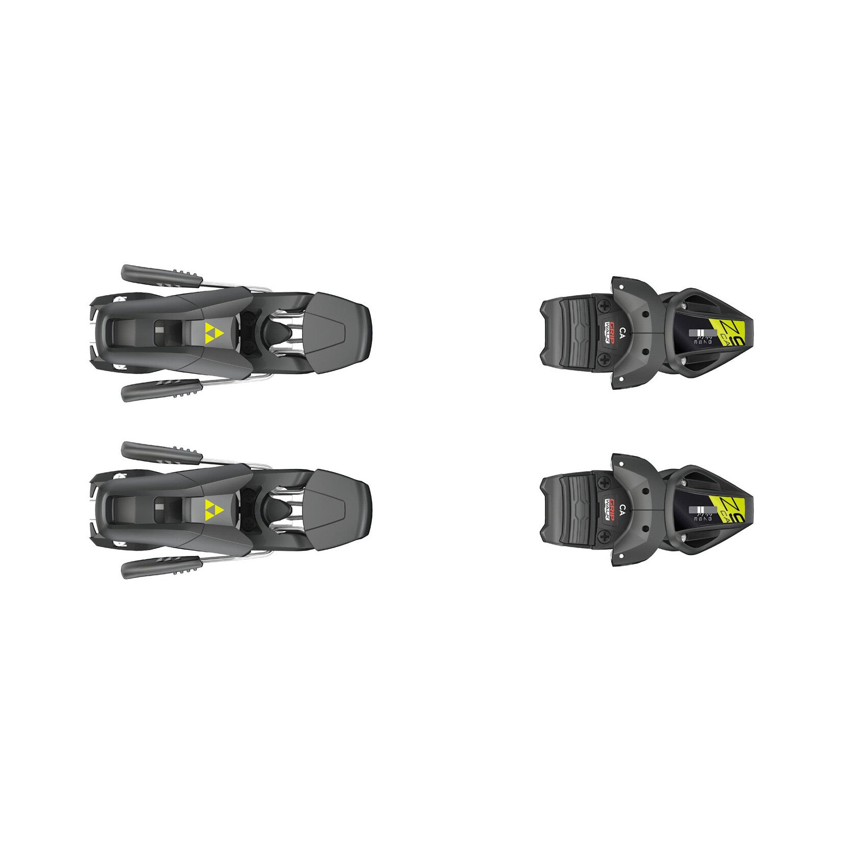 FISCHER FISCHER 2027 SKI BINDINGS RC4 Z9 GW AC BRAKE 80 [J] SOLID BLACK/YELLOW