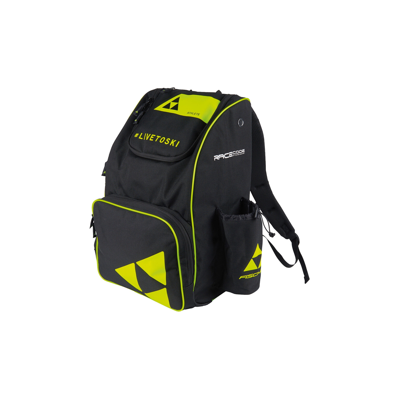 FISCHER FISCHER SKI BAG BACKPACK RACE 55L BLACK/YELLOW