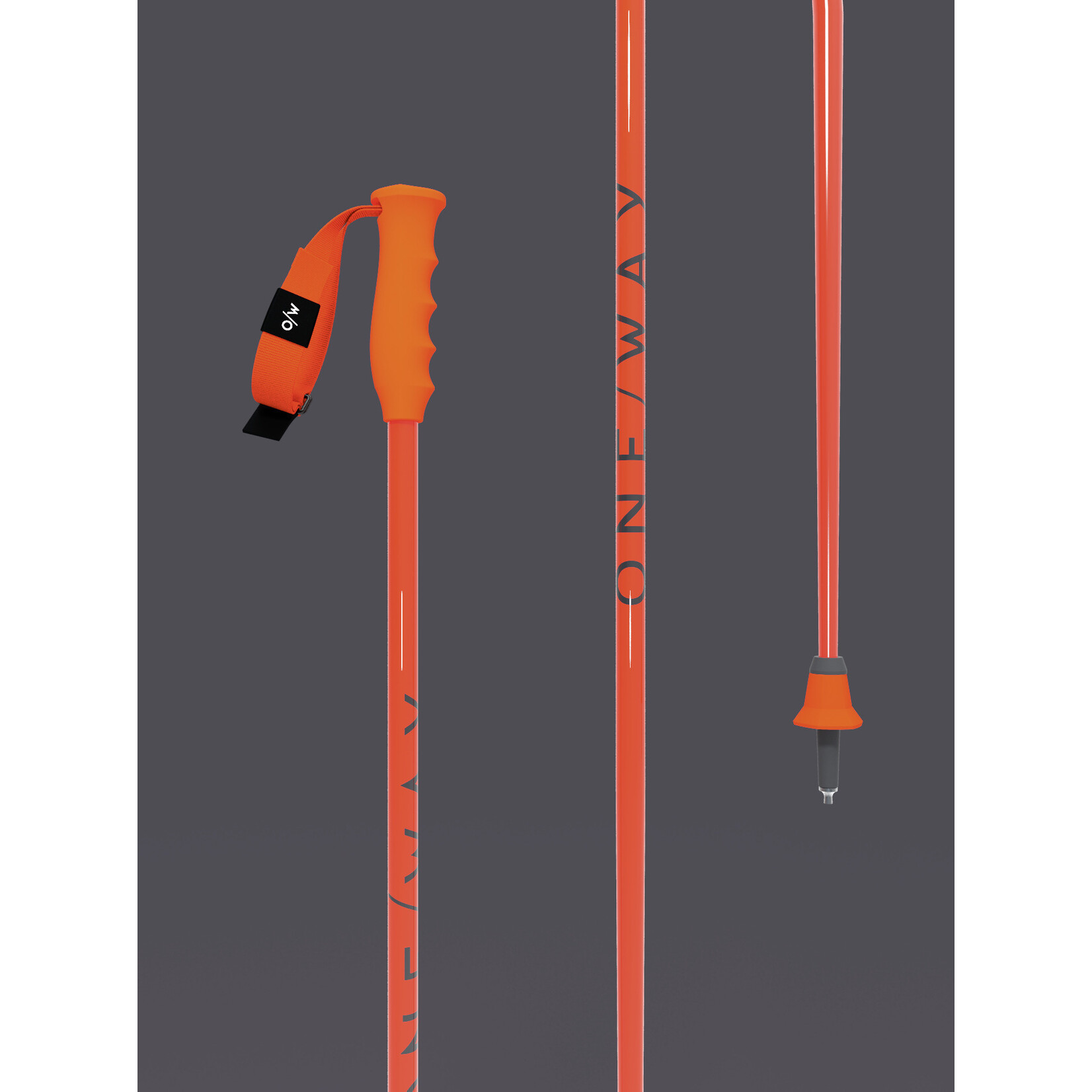 ONE WAY ONE-WAY SKI POLES RD GS JUNIOR FLAME