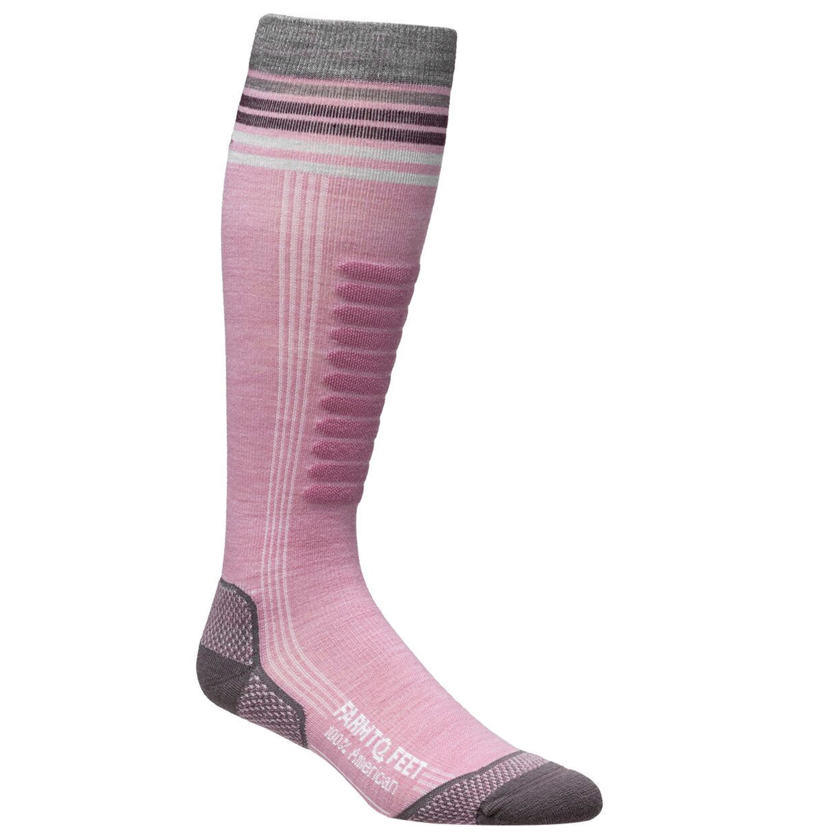 FARM TO FEET FARM TO FEET SKI SOCK WAITSFIELD 2.0 LT CUSH FOXGLOVE