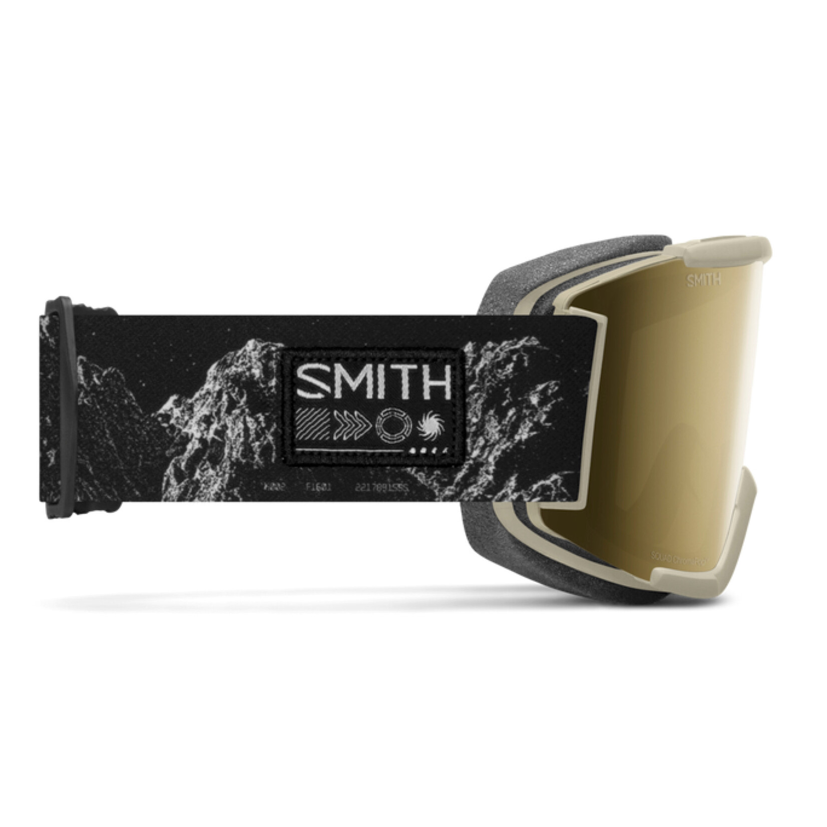 SMITH SMITH GOGGLE SQUAD CHALK SPACE INVADER CHROMAPOP SUN BLACK GOLD MIRROR
