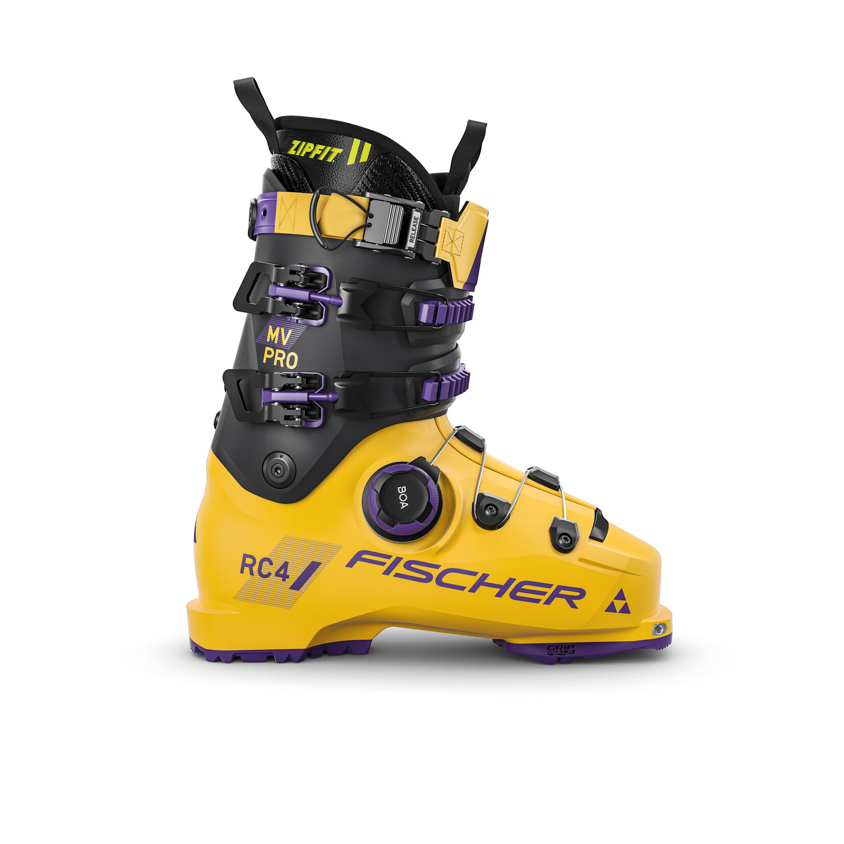 FISCHER FISCHER 2026 SKI BOOTS RC4 FREE PRO MV BOA ZIPFIT GW MANGO/CARBON