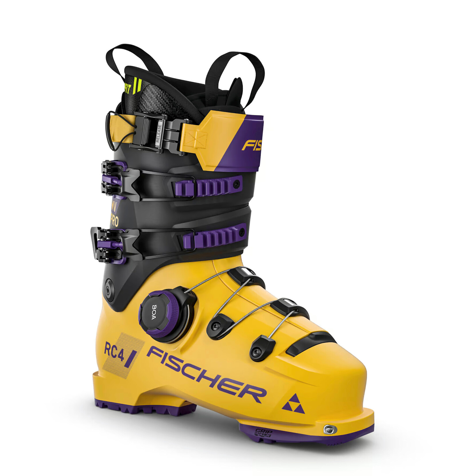 FISCHER FISCHER 2027 SKI BOOTS RC4 FREE PRO MV BOA ZIPFIT GW MANGO/CARBON
