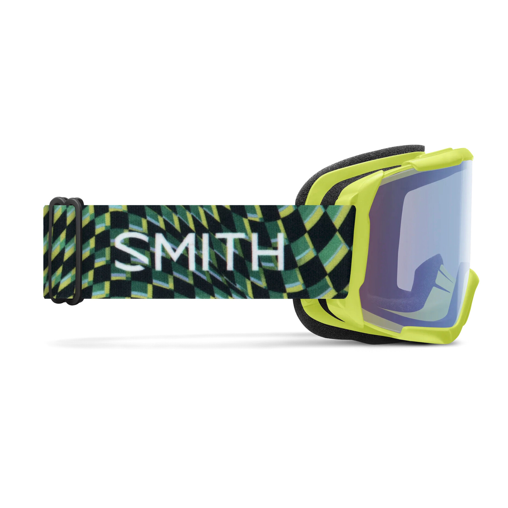 SMITH SMITH GOGGLE DAREDEVIL ELECTRIC LIME LEFT TURN BLUE SENSOR MIRROR