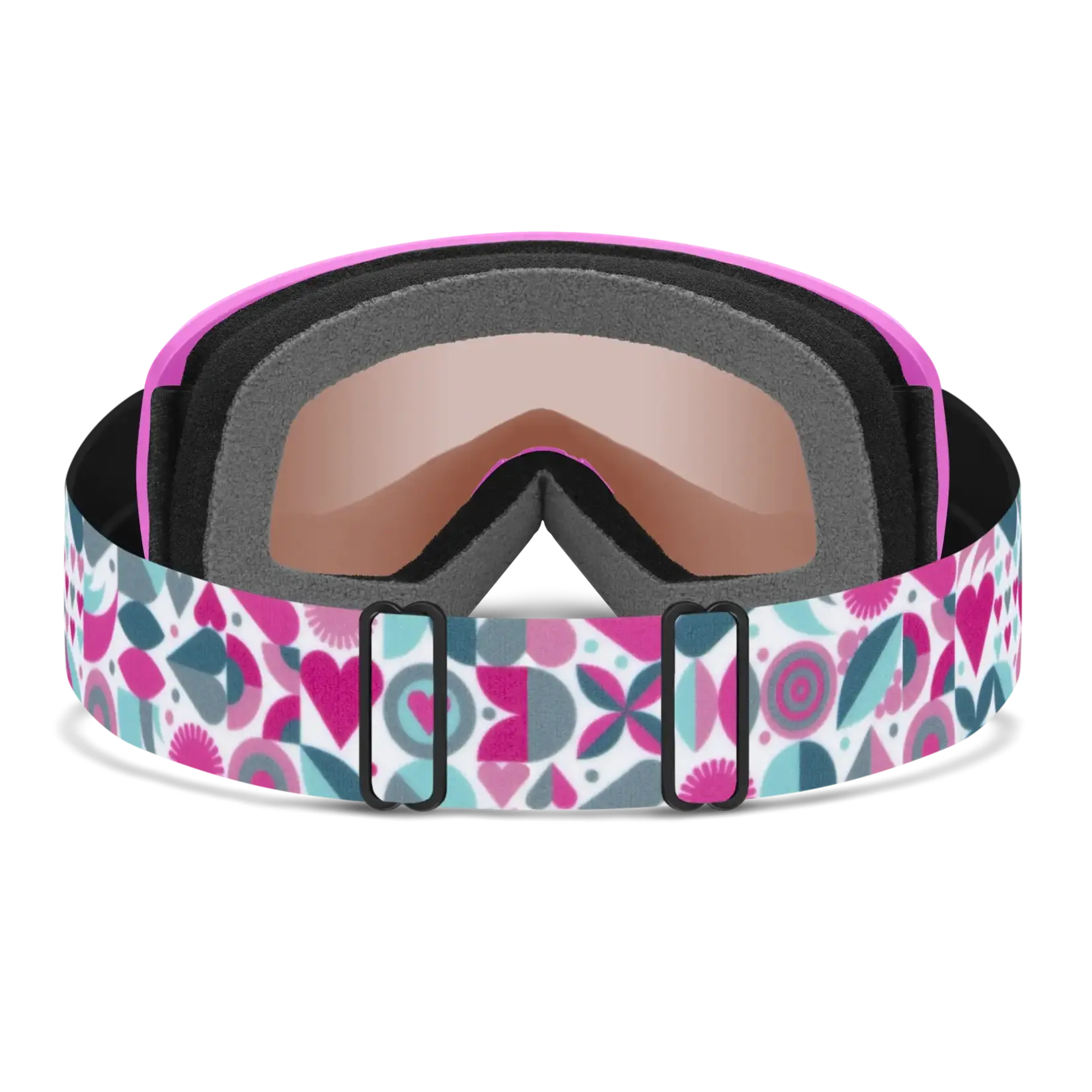 SMITH SMITH GOGGLE SNOWDAY JR VIVID PINK HEARTS RC36