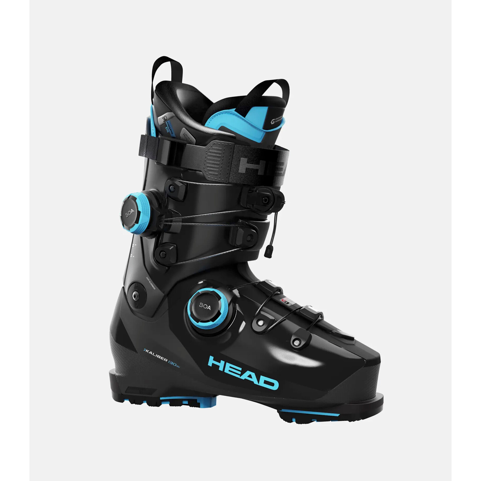 HEAD/TYROLIA HEAD 2027 SKI BOOTS KALIBER 130 MV GW BOA2 BLACK SPEEDBLUE