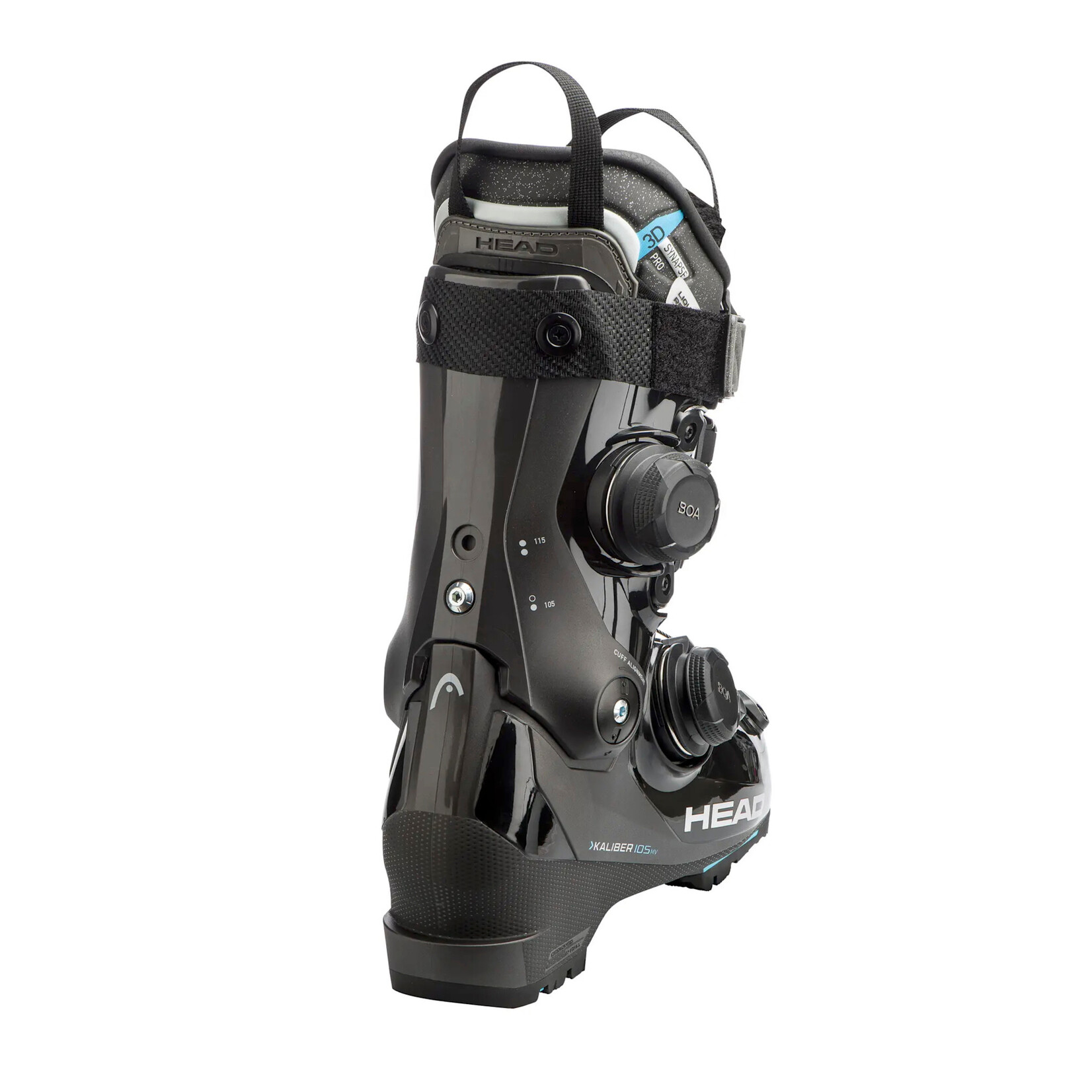 HEAD/TYROLIA HEAD 2027 SKI BOOTS KALIBER 105 W MV GW BOA2 BLACK TURQUOISE