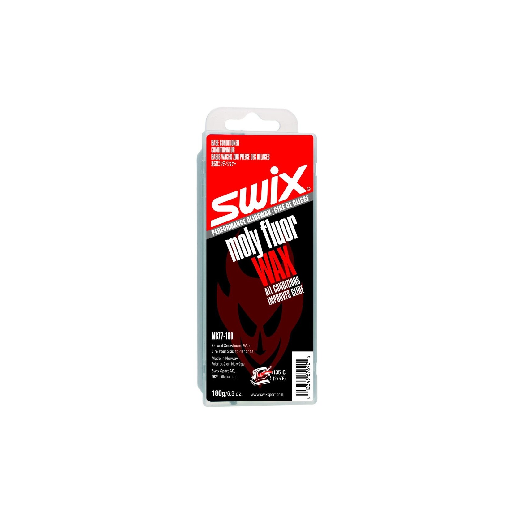 SWIX SWIX WAX BASE PREP MB77 MOLY FLUORO 180G