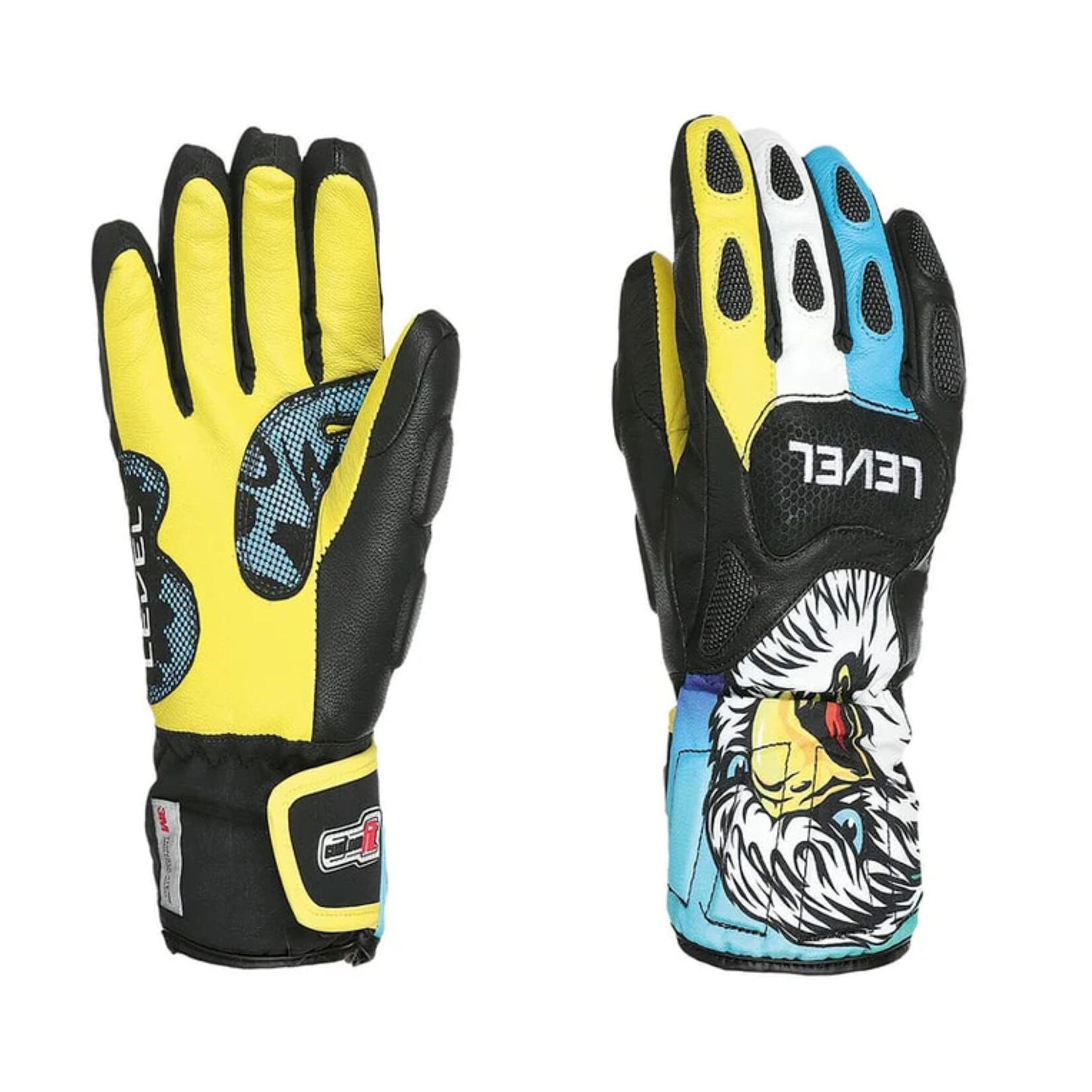 LEVEL SKI GLOVE SQ JR CF GLOVE RAINBOW