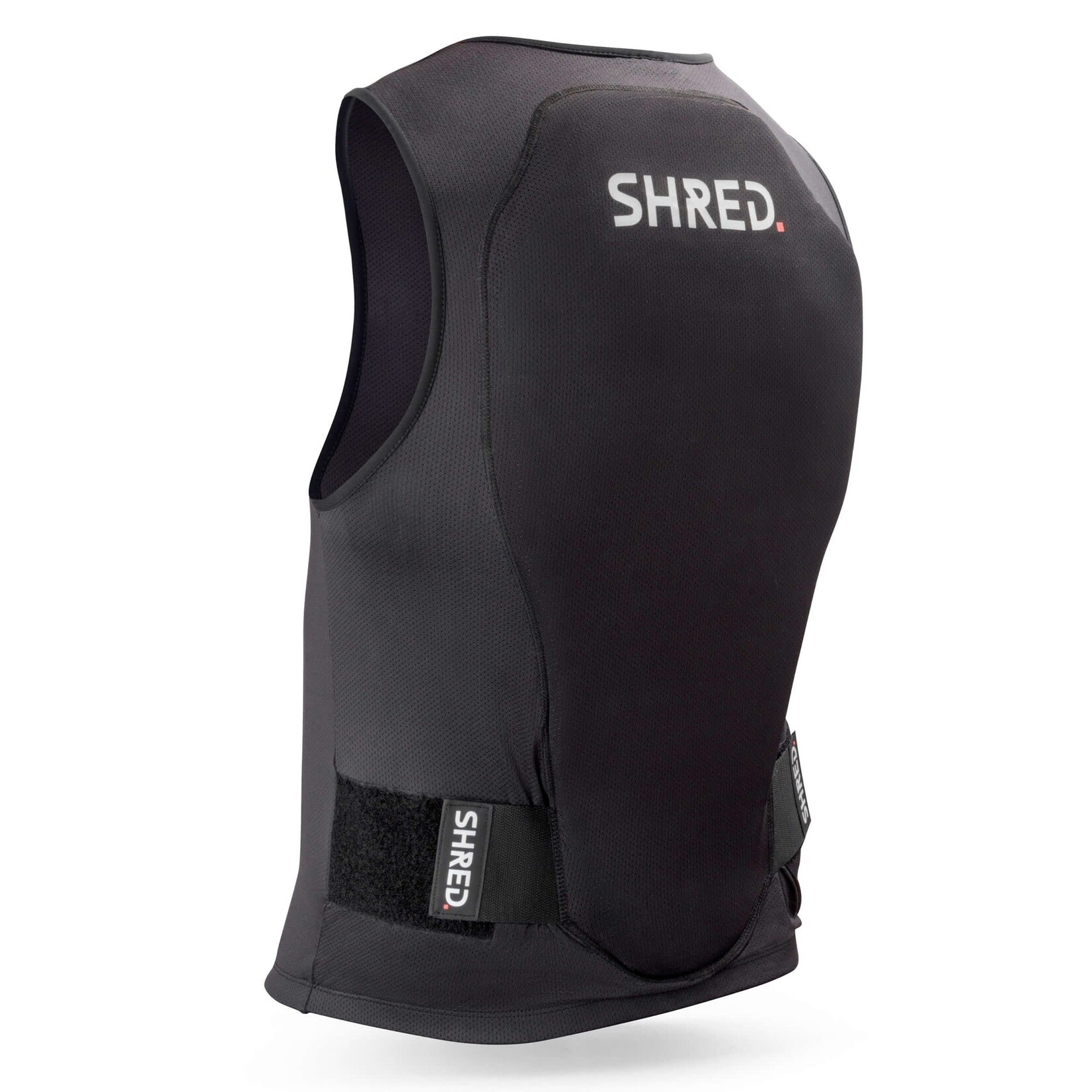 SHRED SHRED BACK GUARD FLEXI BACK PROTECTOR VEST ZIP BLACK