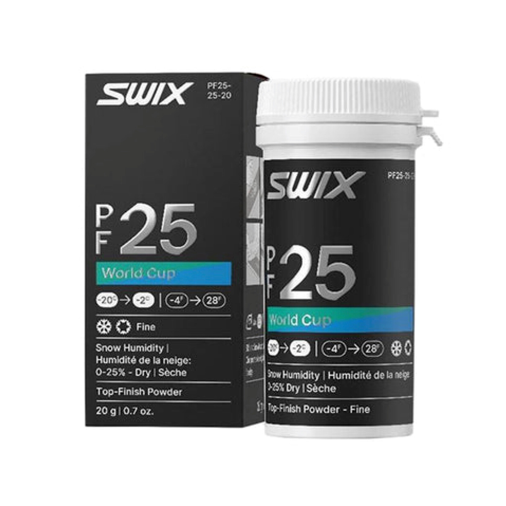 SWIX SWIX WAX PF25 WORLDCUP POWDER FINE DRY 20G -20°C>-2°C/-4°F>28°F