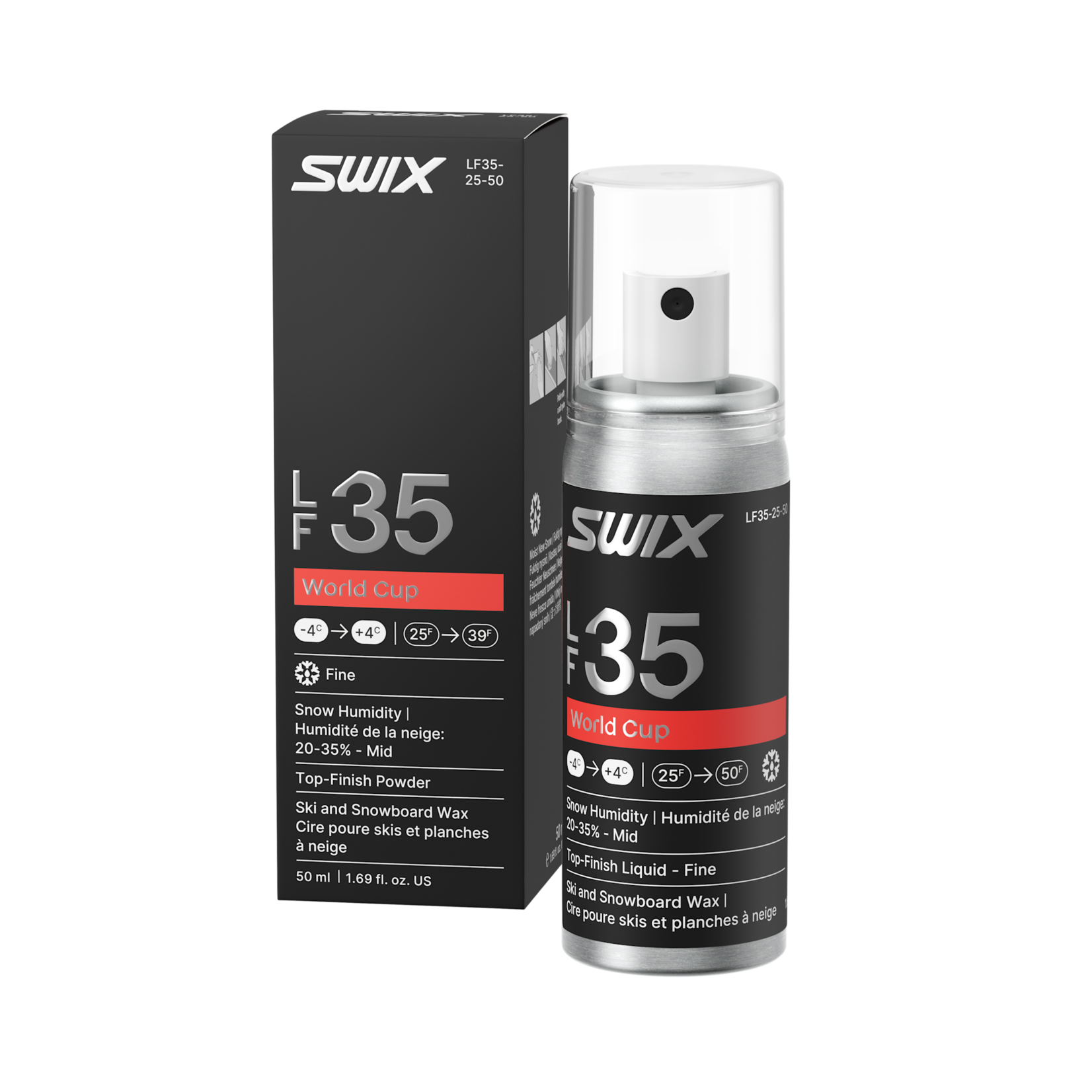 SWIX SWIX WAX LF35 WORLDCUP LIQUID FINE MID 50ML -4°C>4°C/25°F>39°F