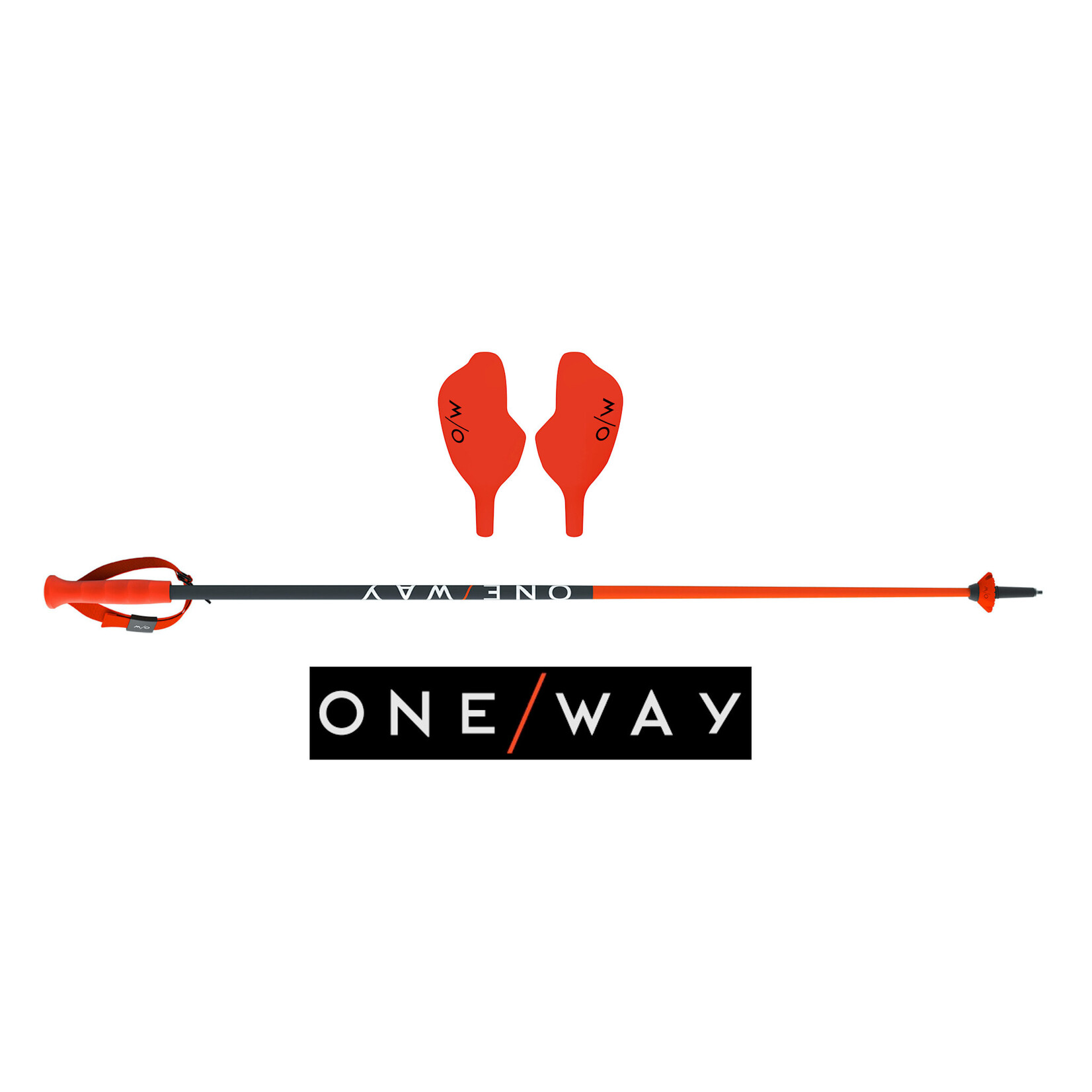 ONE WAY RENTAL SEASON SKI POLE ONE-WAY JUNIOR SL W/ PUNCH