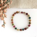 Multicolored Dotted Bracelet with Gold